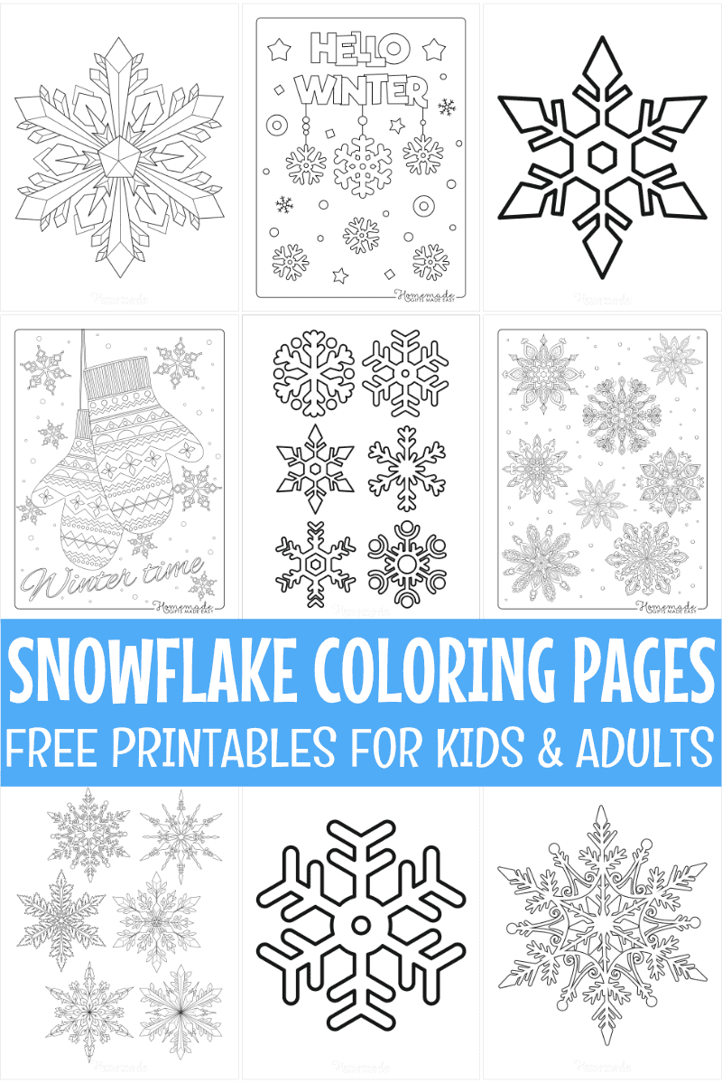 Best Snowflake Coloring Pages &amp;amp; Free Snowflake Templates with regard to Free Printable Snowflakes