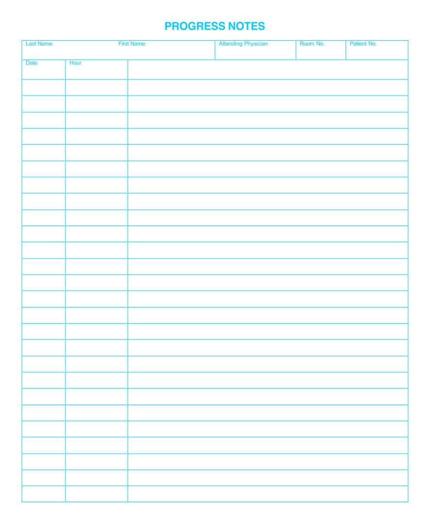 Blank+Progress+Notes+Template | Notes Template, Soap Note regarding Free Printable Progress Notes