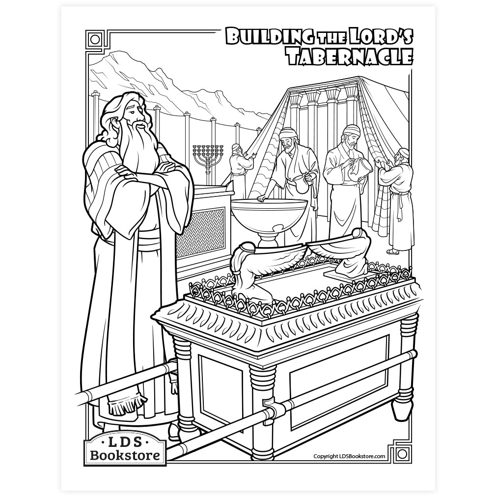 Building The Tabernacle Coloring Page - Printable for Free Printable Pictures of the Tabernacle