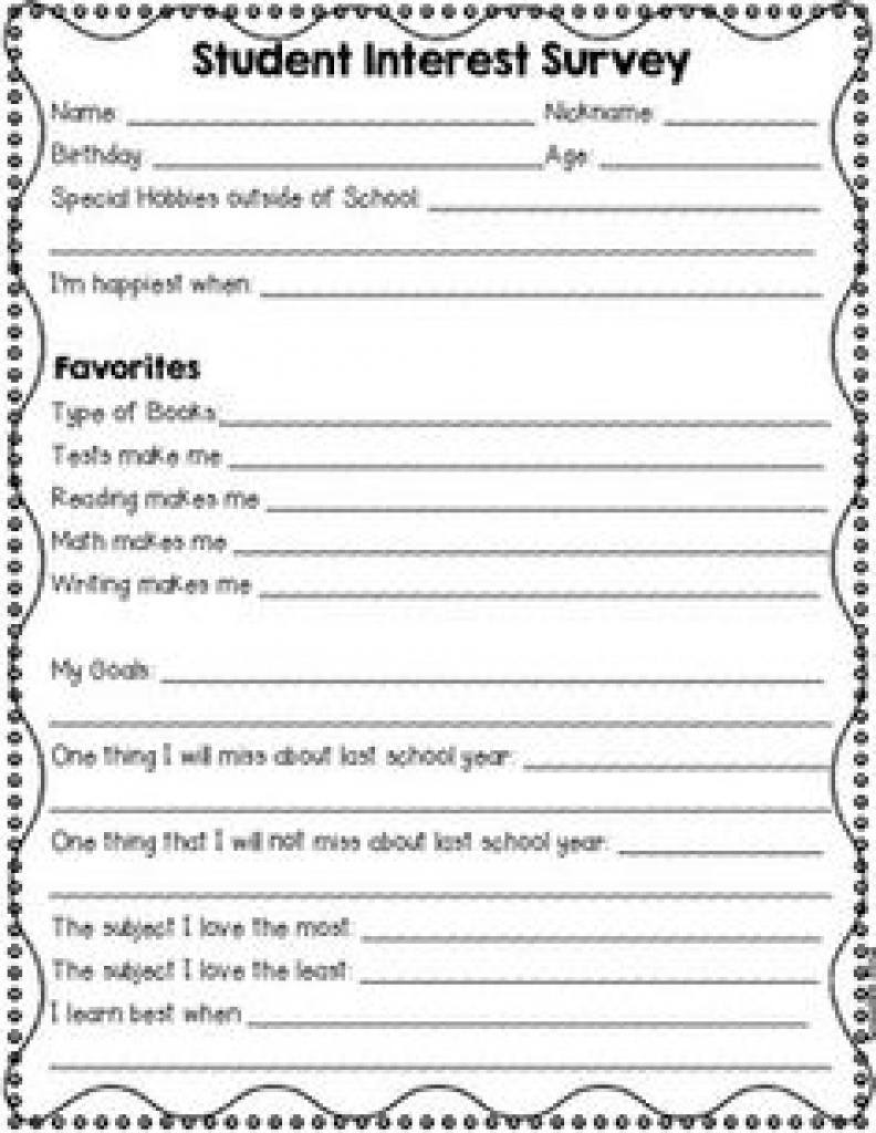 Career Interest Survey Printable in Printable Career Interest Survey For High School Students Free