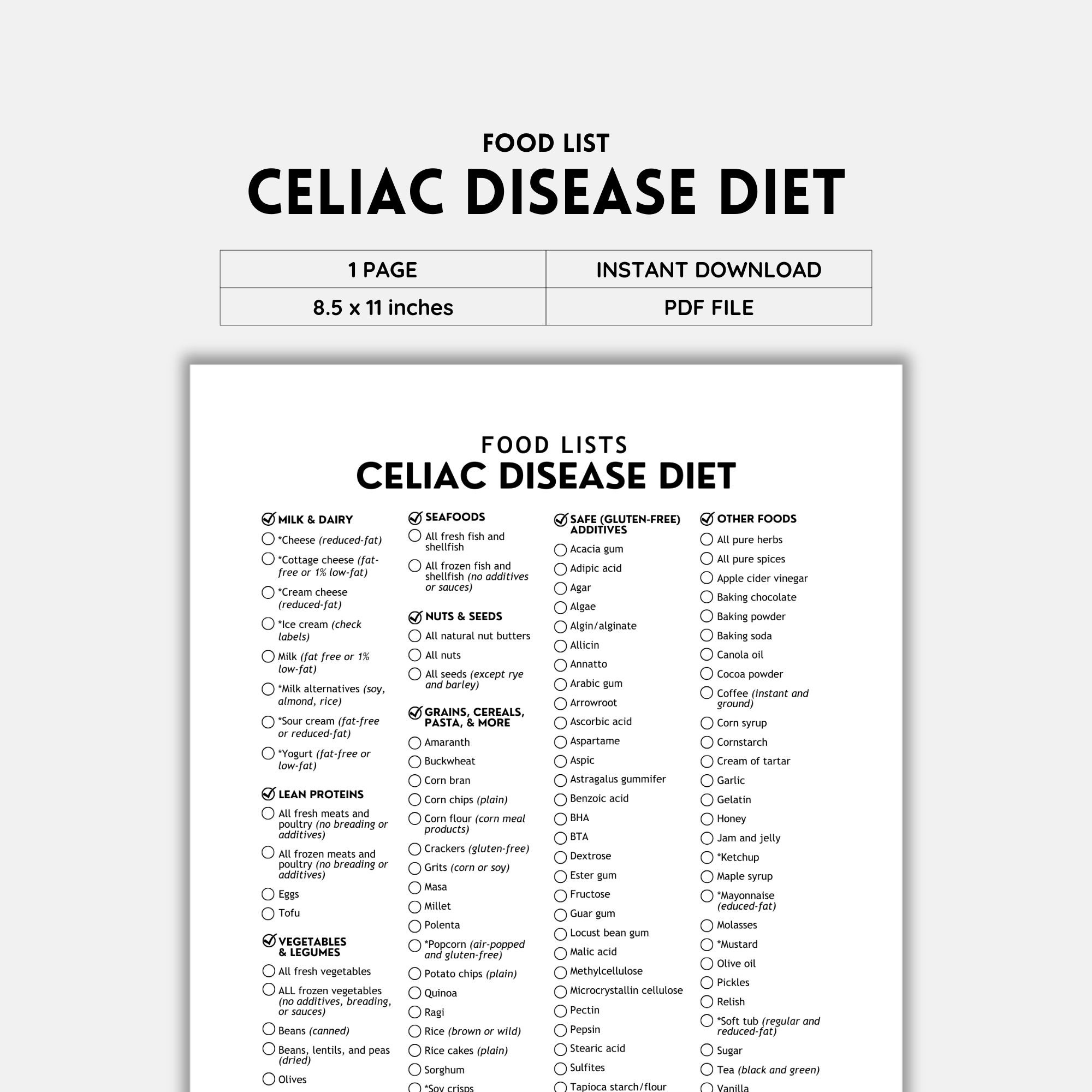 Celiac Disease, Gluten Free, Grocery Lists, Food Lists, Shopping intended for Gluten Free Food List Printable