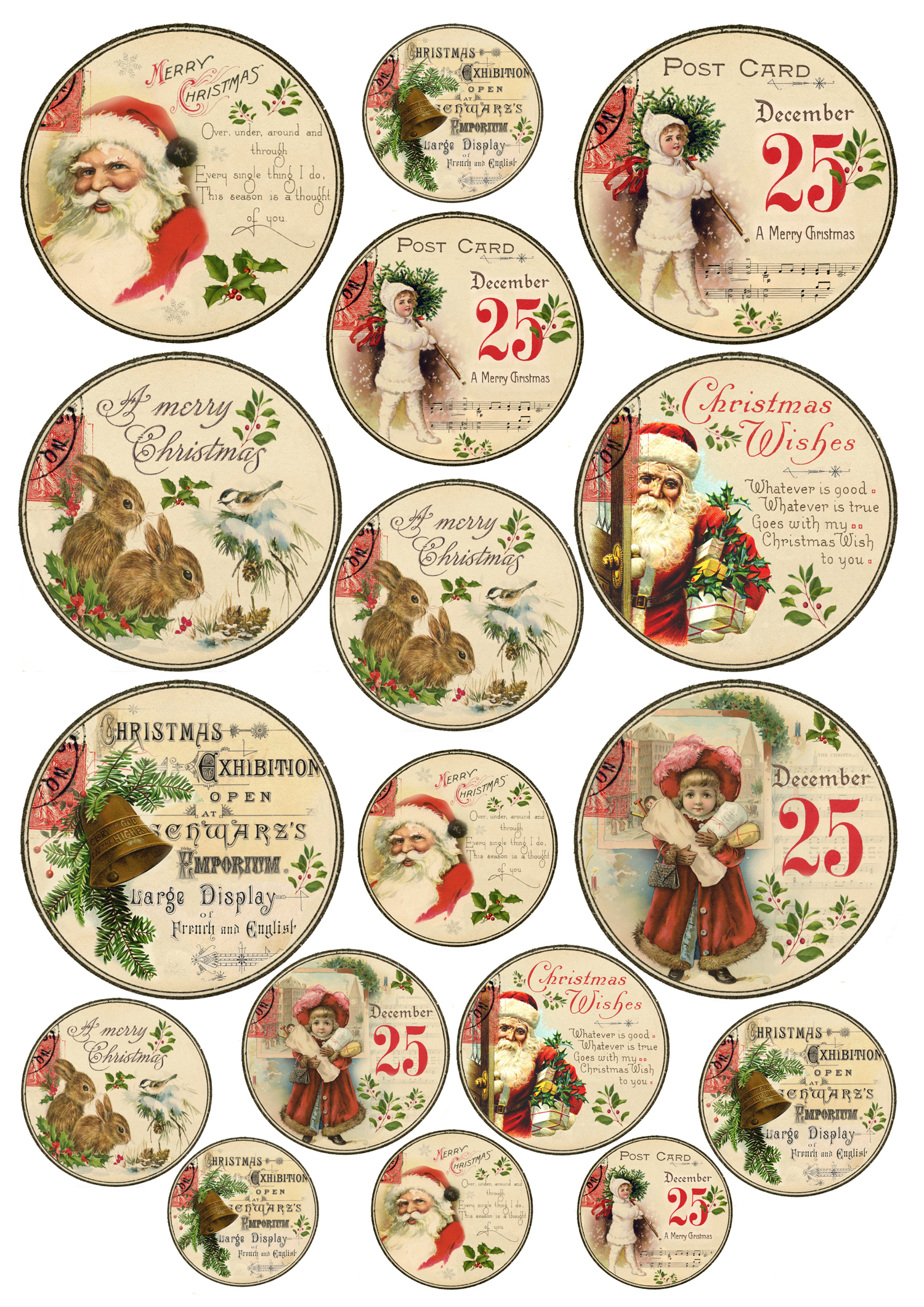 Christmas Gift Tags Printable! regarding Free Printable Vintage Christmas Tags for Gifts