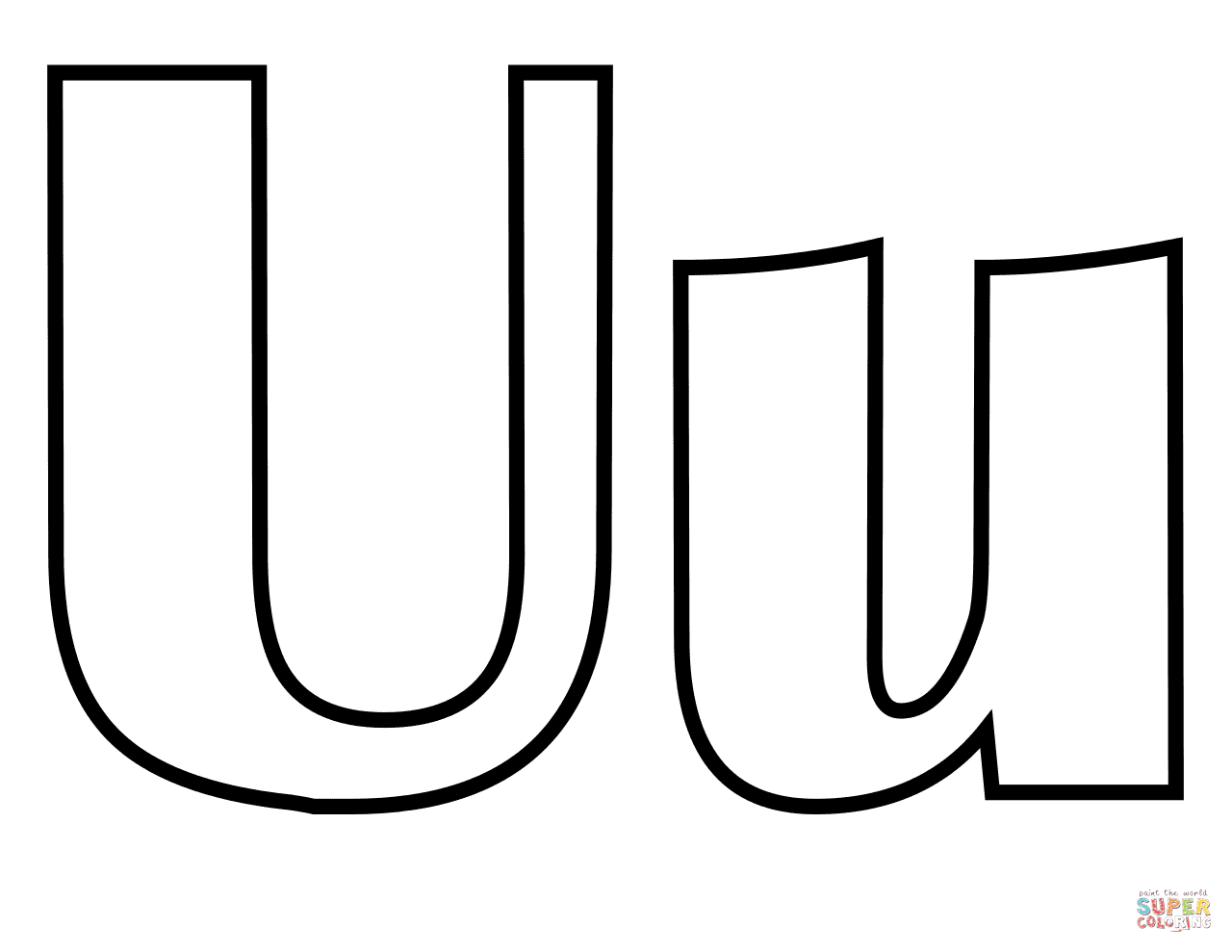 Classic Letter U Coloring Page | Free Printable Coloring Pages regarding Free Printable Letter U Coloring Pages