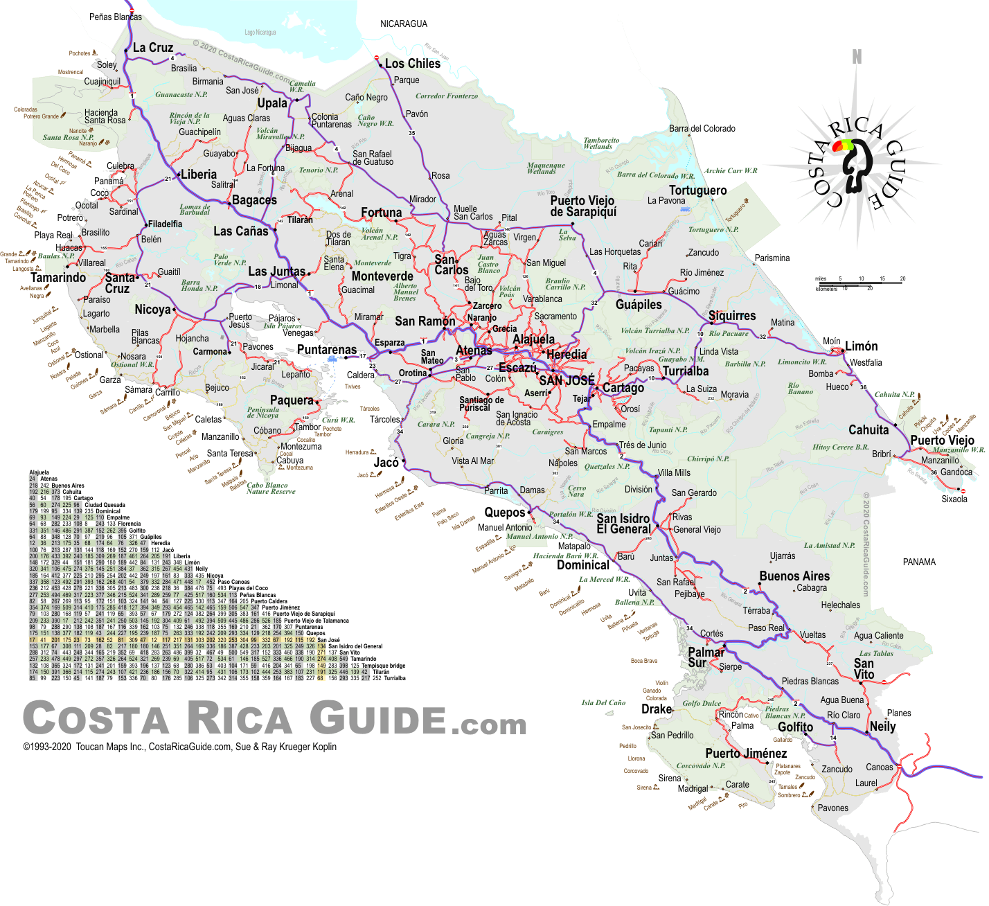 Costa Rica- Free Printable Map Download regarding Free Printable Map Of Costa Rica