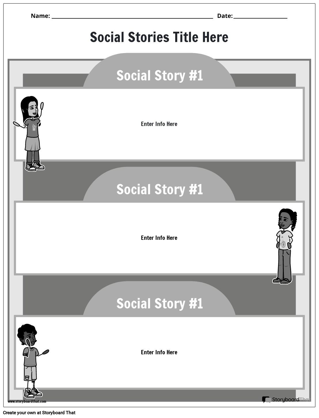 Create Custom Social Stories Templates | Free And Printable inside Free Printable Social Stories Worksheets