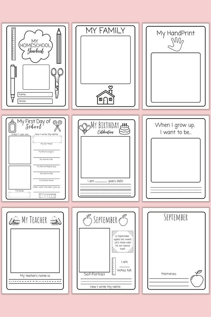 Create Your Own Homeschool Memory Book This Year | Memory Book inside Free Printable Memory Book Templates