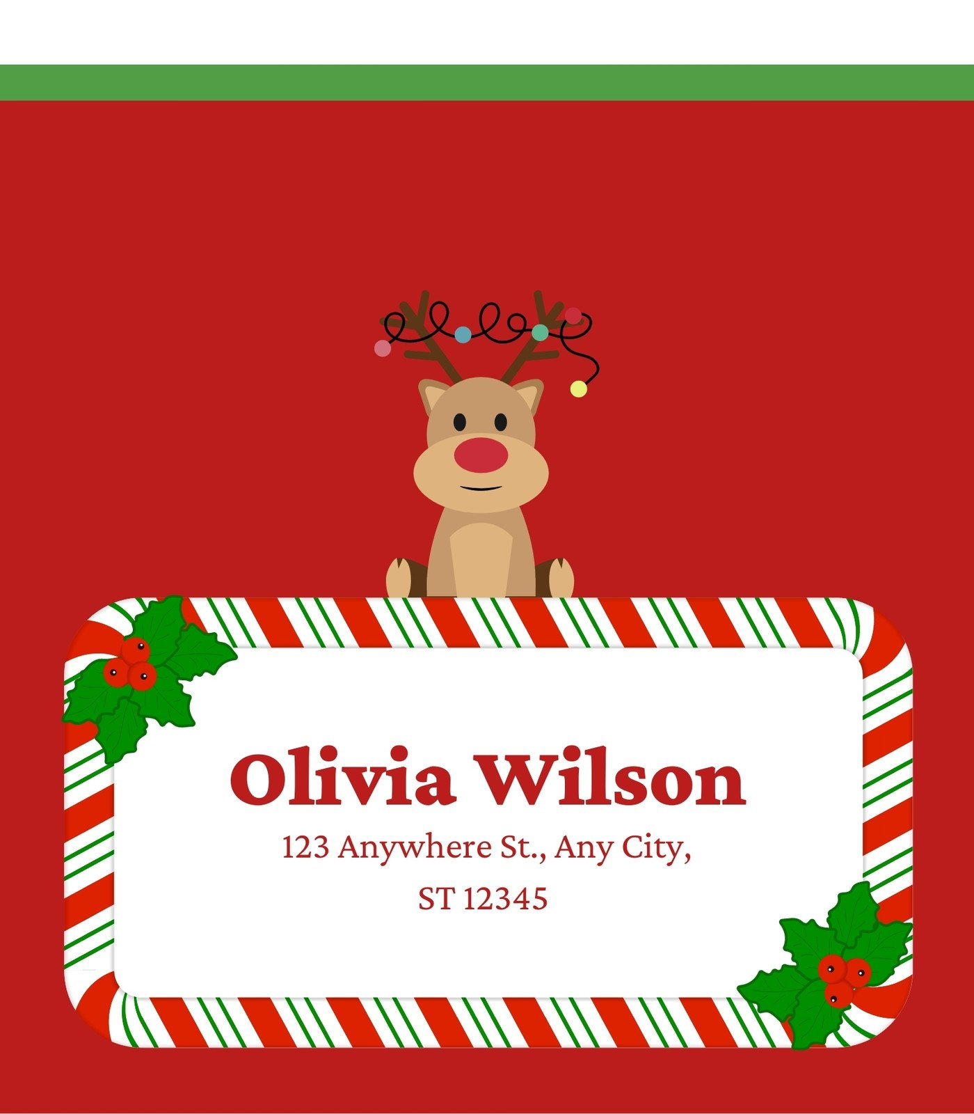 Customize 70+ Christmas Place Card Templates Online - Canva inside Free Printable Place Card Templates Christmas