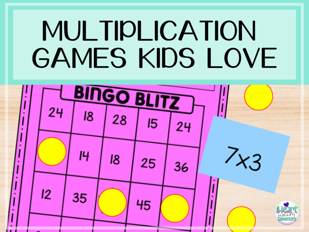 Digital And Printable Multiplication Games Kids Love in Free Printable Multiplication Bingo