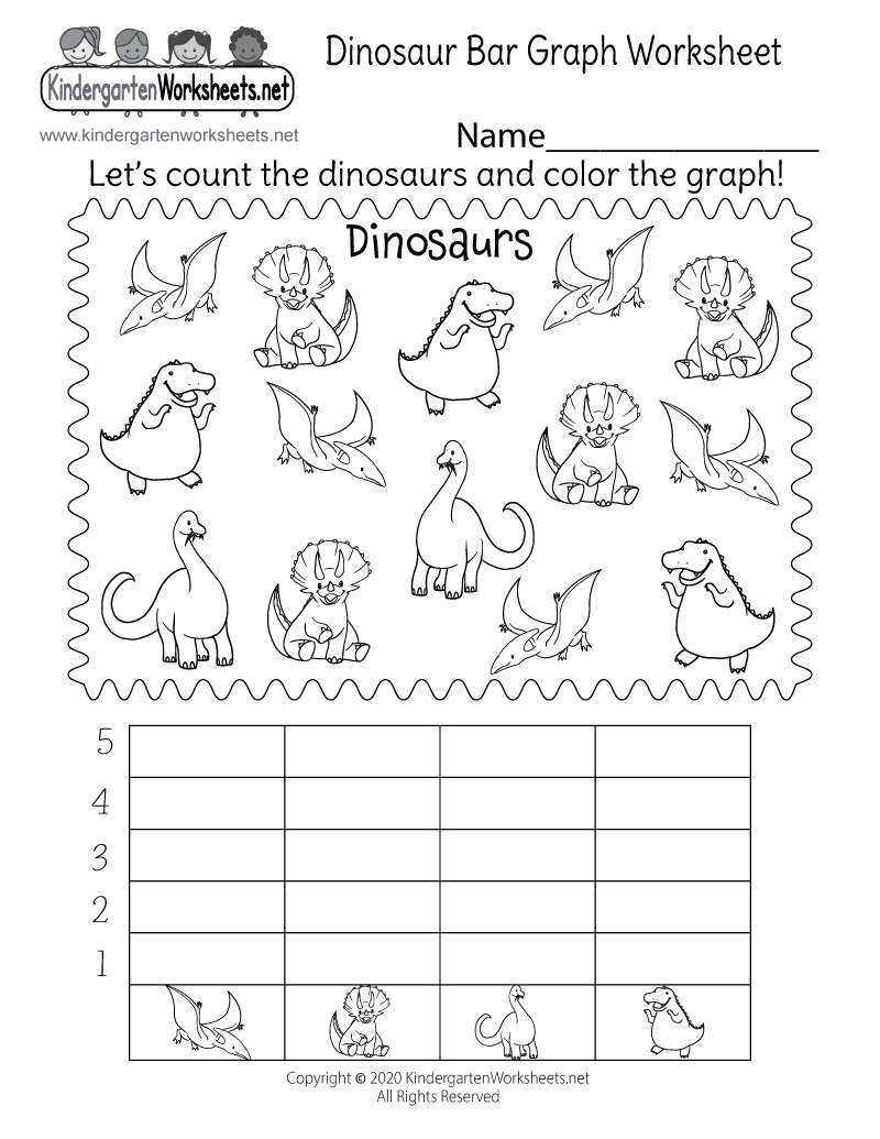 Dinosaur Bar Graph Worksheet - Free Printable, Digital, &amp;amp; Pdf throughout Free Printable Graphs for Kindergarten