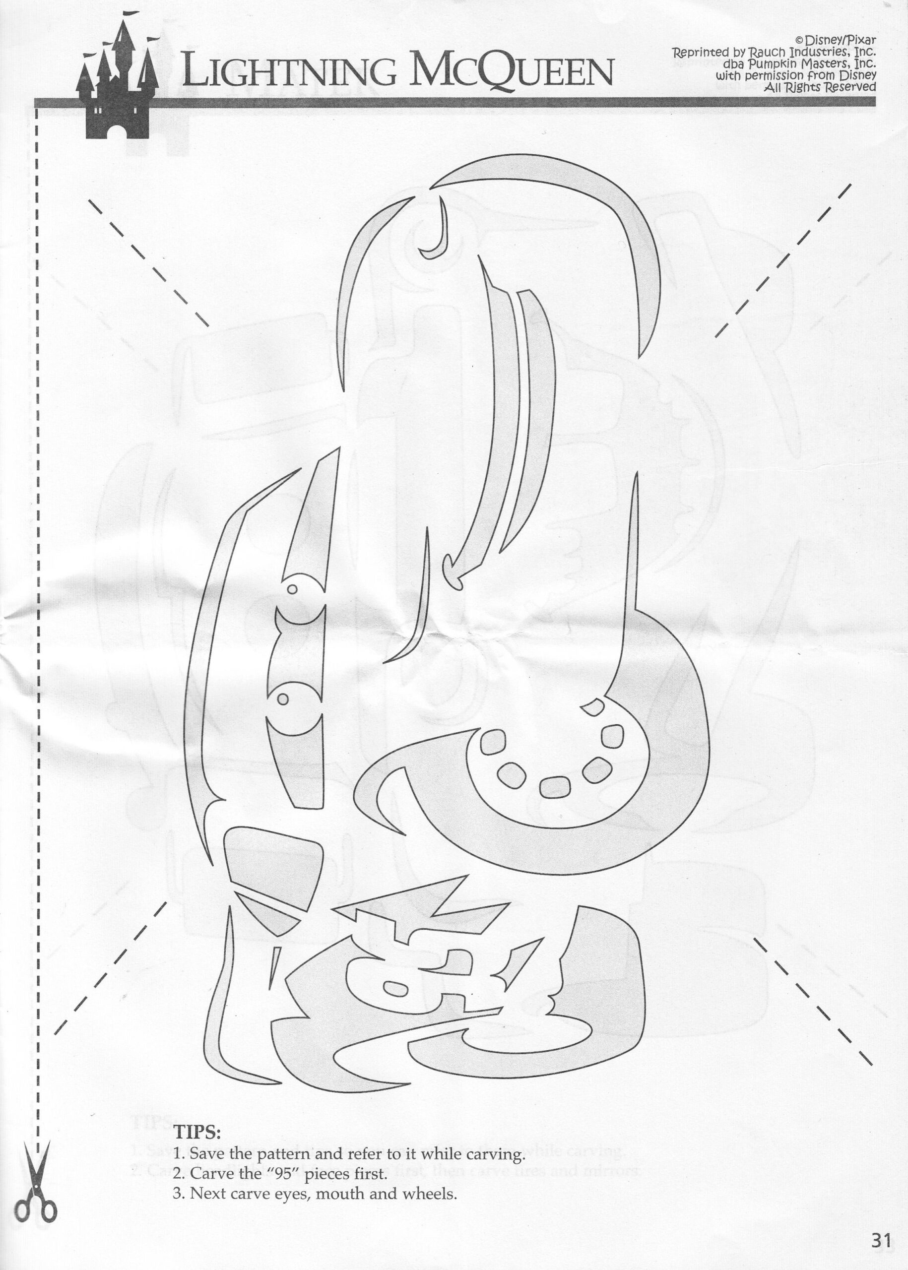 Disney: Cars: Lightning Mcqueen (Free Pumpkin Stencil - Pumpkin with regard to Free Printable Lightning Mcqueen Pumpkin Stencil