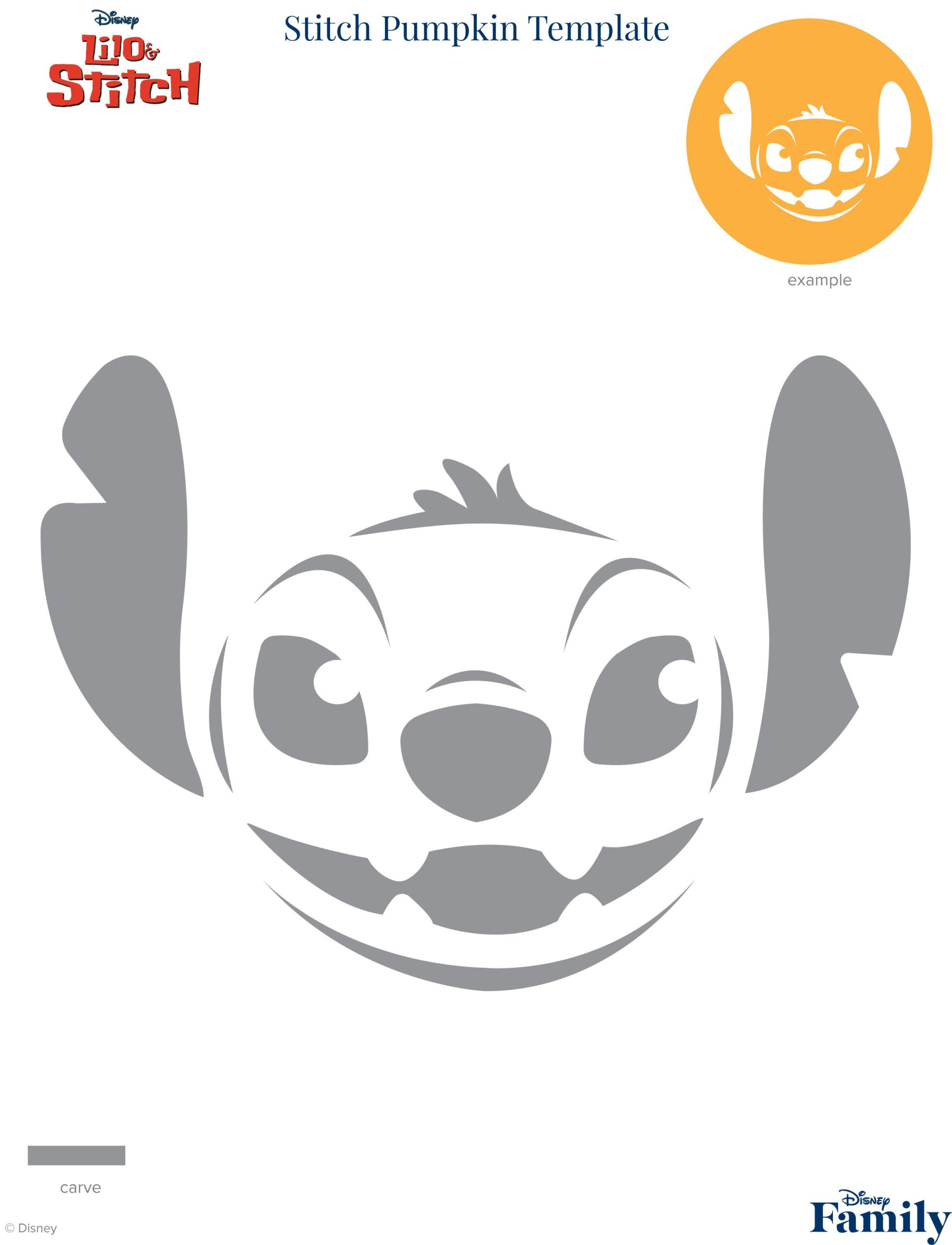 Disney: Lilo &amp;amp; Stitch (Free Pumpkin Stencil - Pumpkin Pattern pertaining to Free Pumpkin Carving Patterns Disney Printable