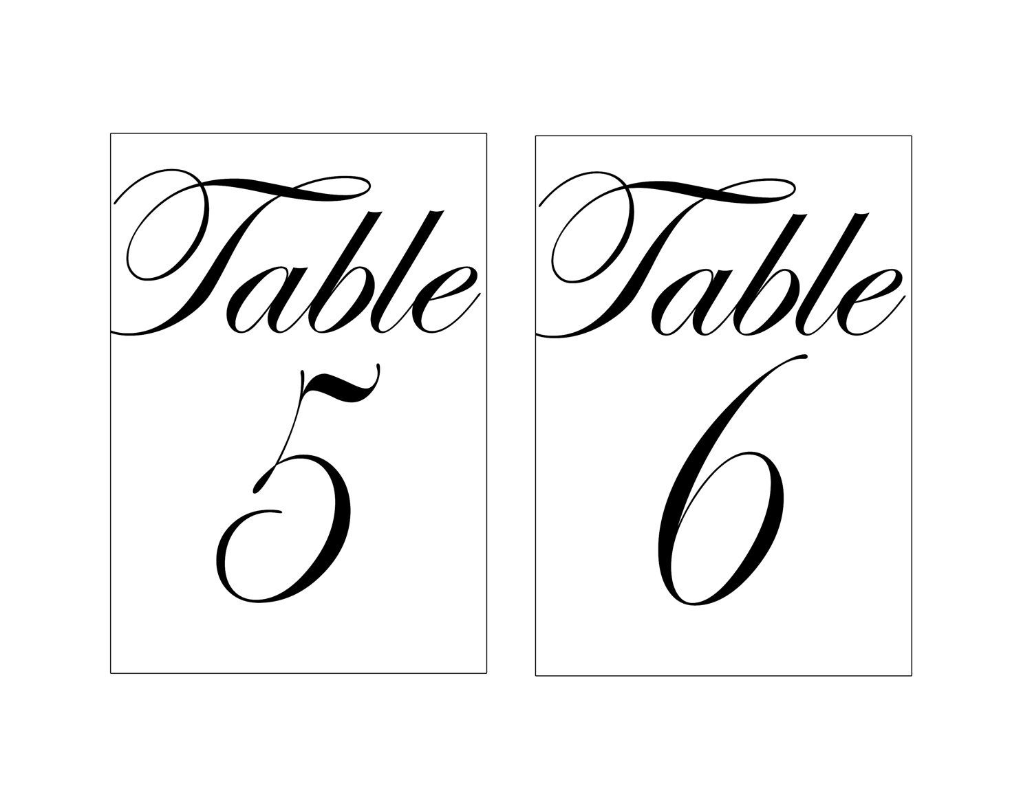 Diy Nature Wedding Table Numbers with regard to Free Printable Table Numbers