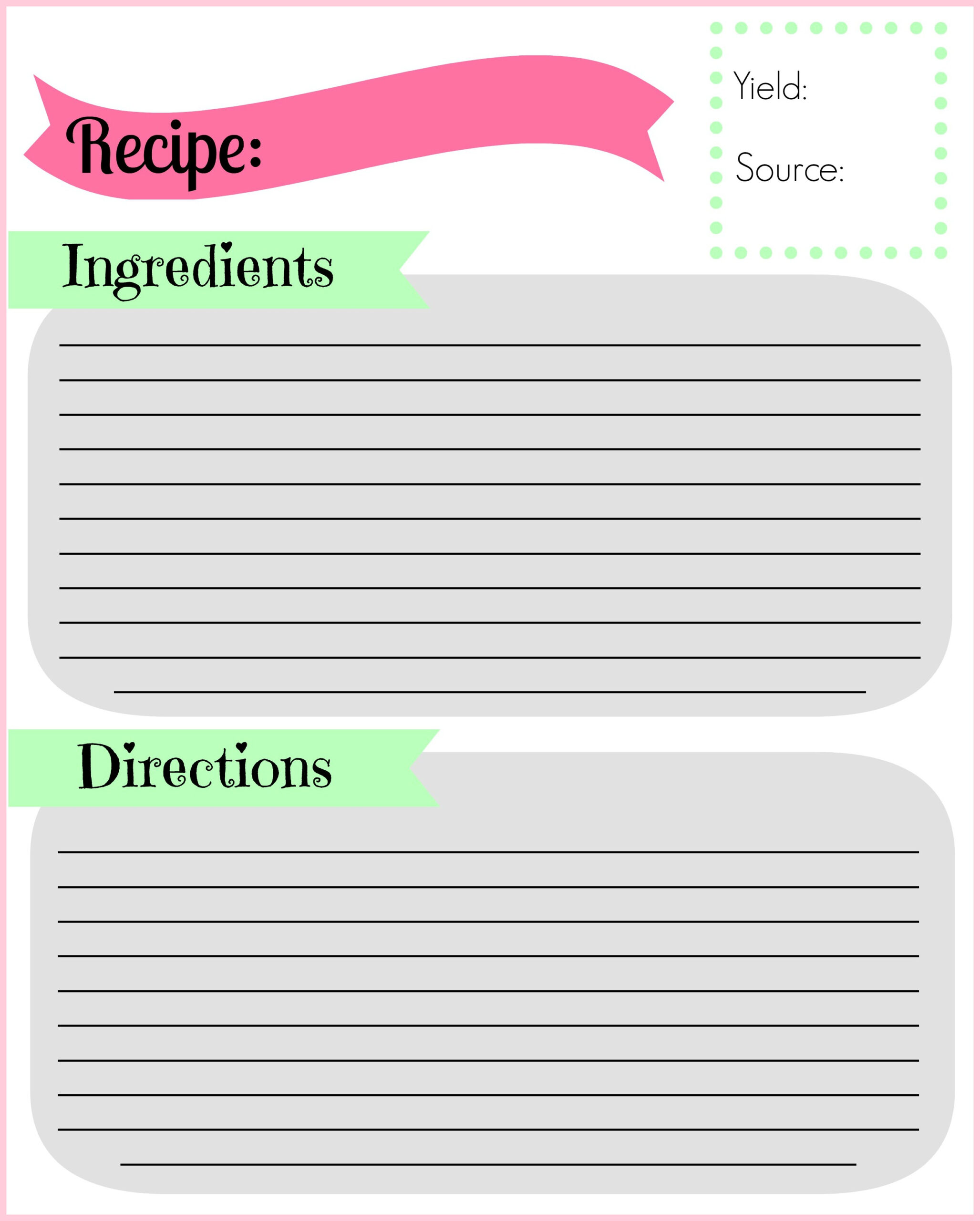 Diy Recipe Binder | Pocketful Of Motherhood inside Free Printable Recipe Binder Templates