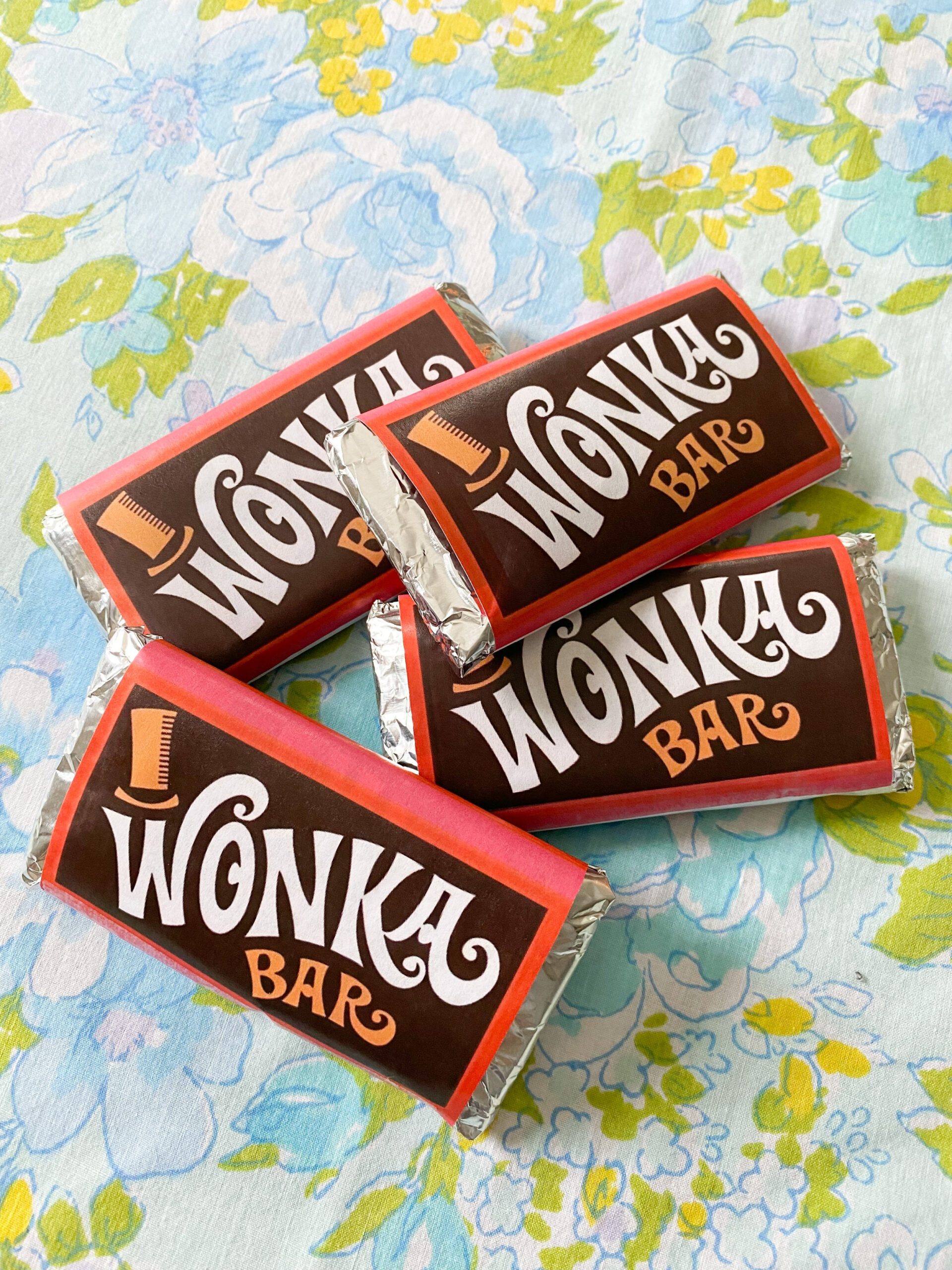 Diy Wonka Bar Craft + Free Printable — Emily Retro - Vintage And for Free Printable Wonka Bar Wrapper Template