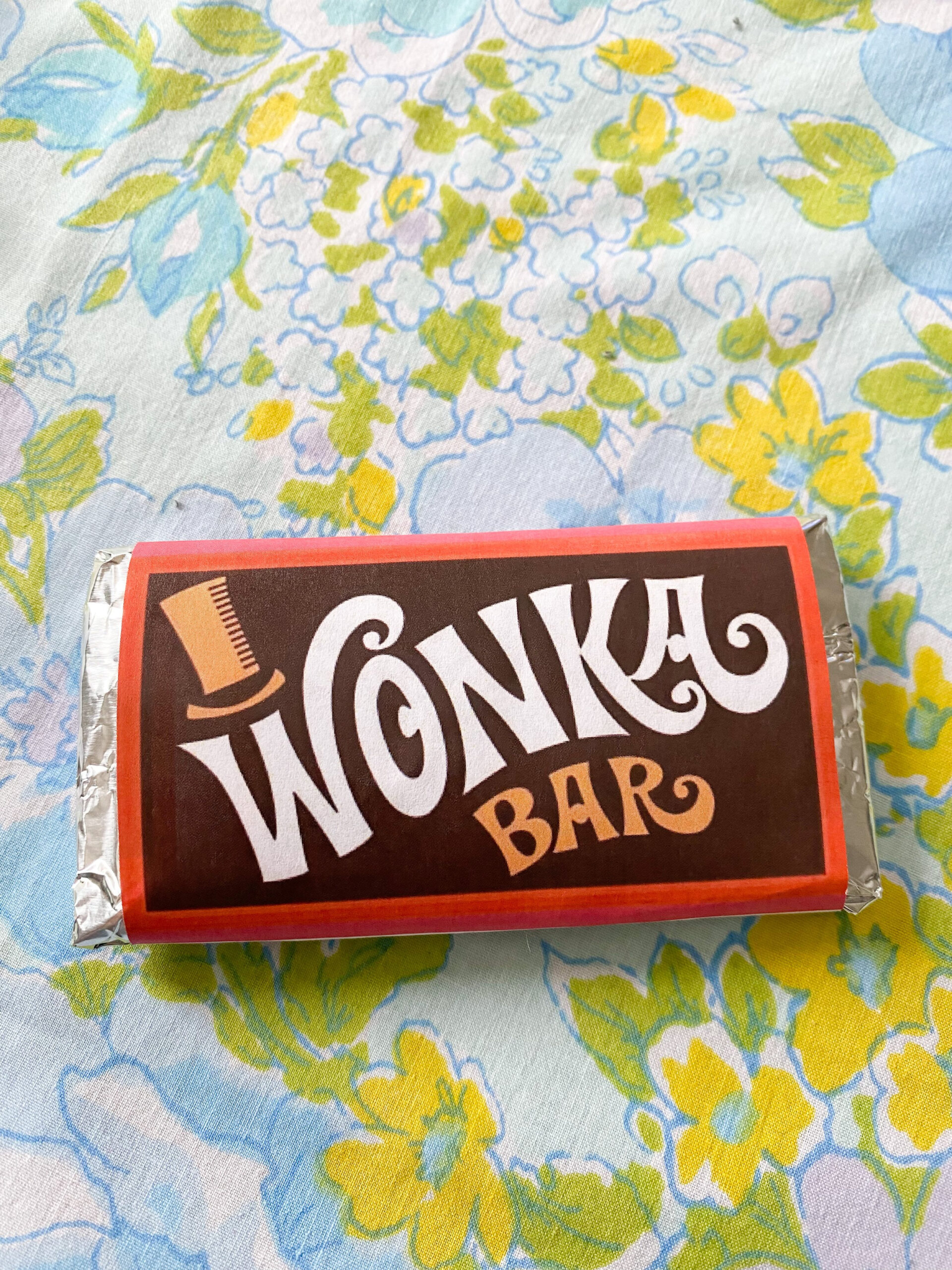 Diy Wonka Bar Craft + Free Printable — Emily Retro - Vintage And regarding Free Printable Wonka Bar Wrapper Template