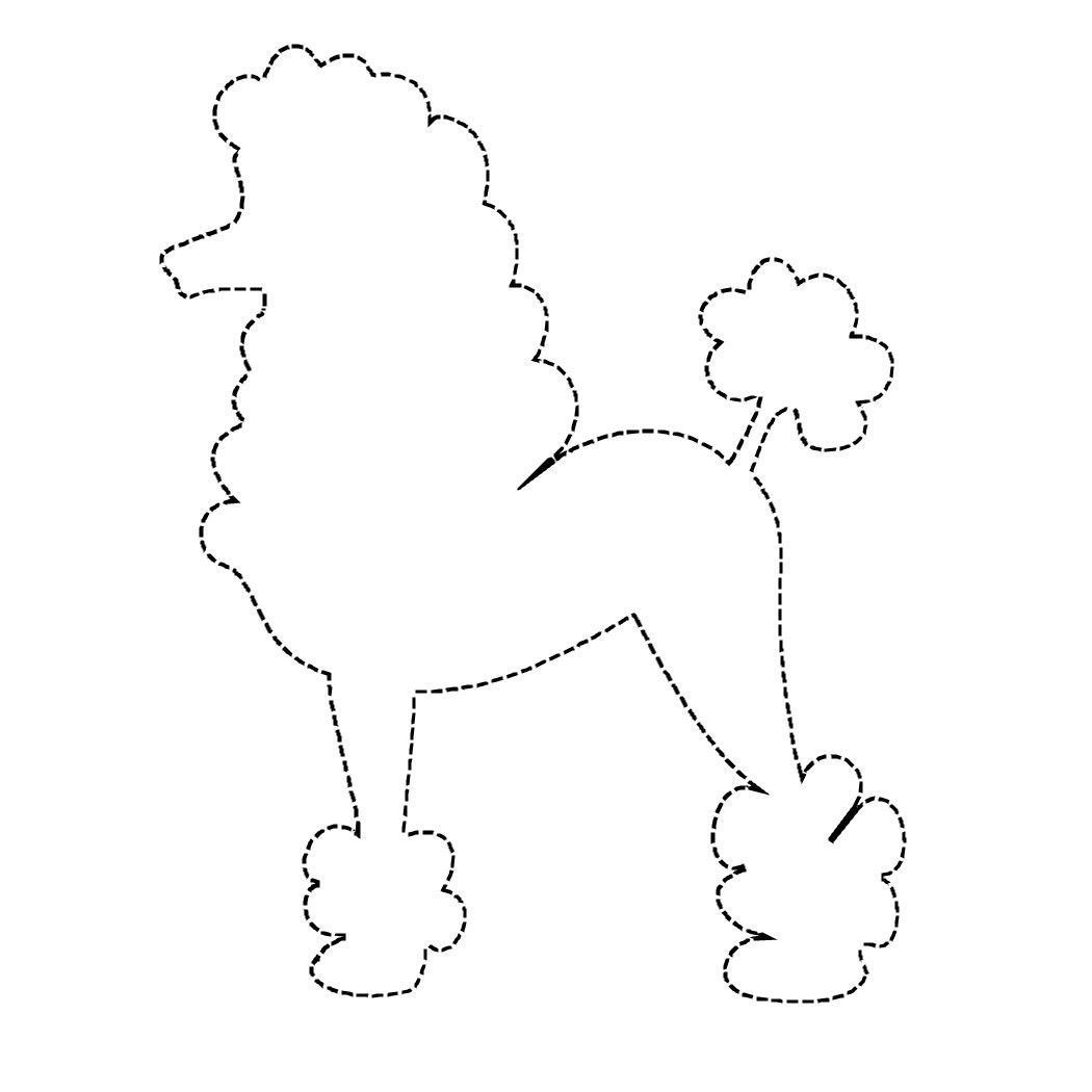 Dogscollections | Applique Pattern, Poodle Skirt Pattern throughout Free Printable Poodle Template