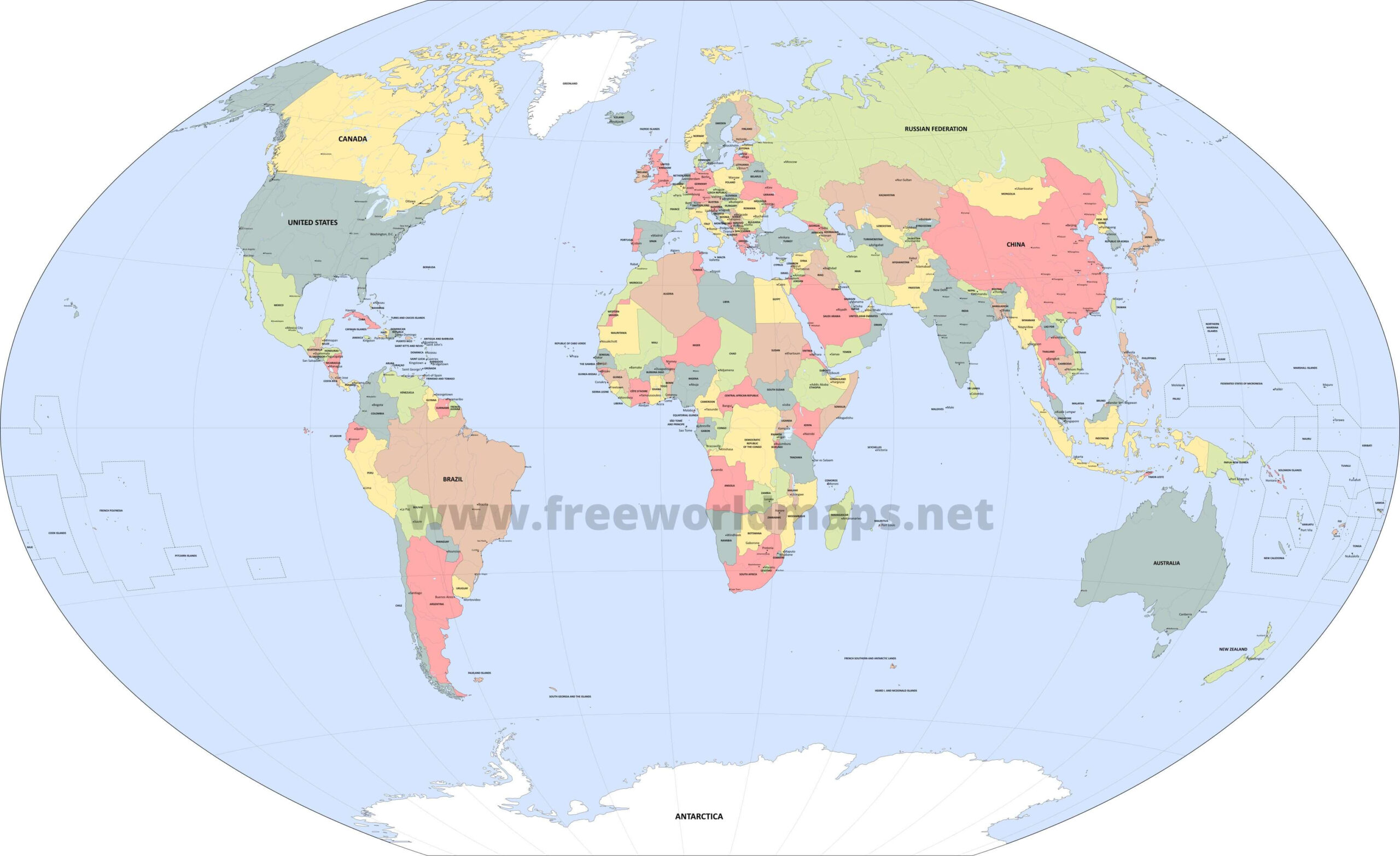 Download Free World Maps intended for Free Printable World Maps Online