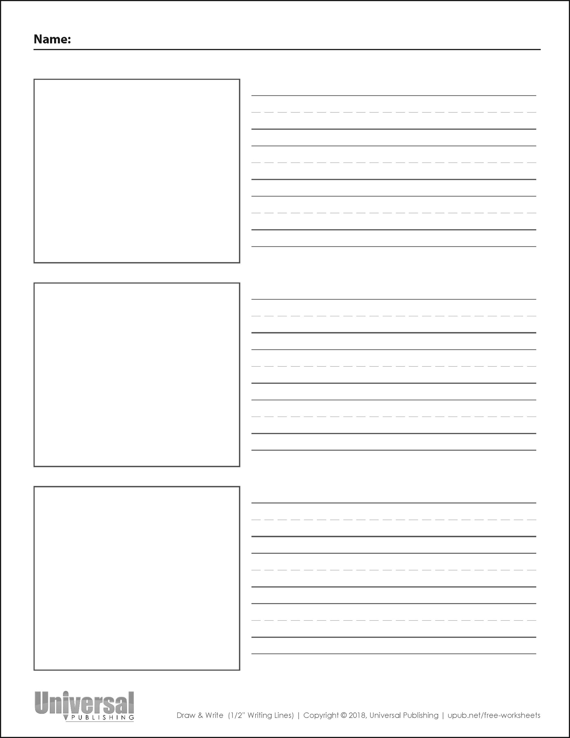 Draw &amp;amp; Write Paper | Free Printables - Universal Publishing Blog with regard to Free Printable Writing Paper With Picture Box