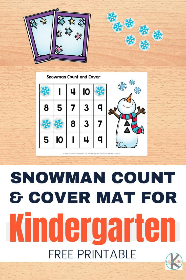 ⛄ Free Printable Math Game: Free Snowman Count And Cover Mats regarding Free Printable Math Centers