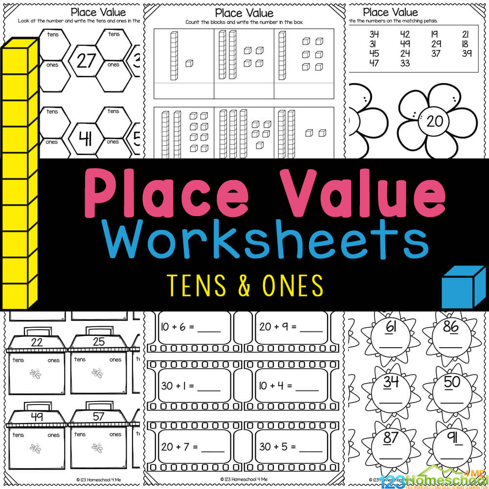 ✏️ Free Place Value Worksheets - Tens And Ones regarding Free Printable Place Value Worksheets