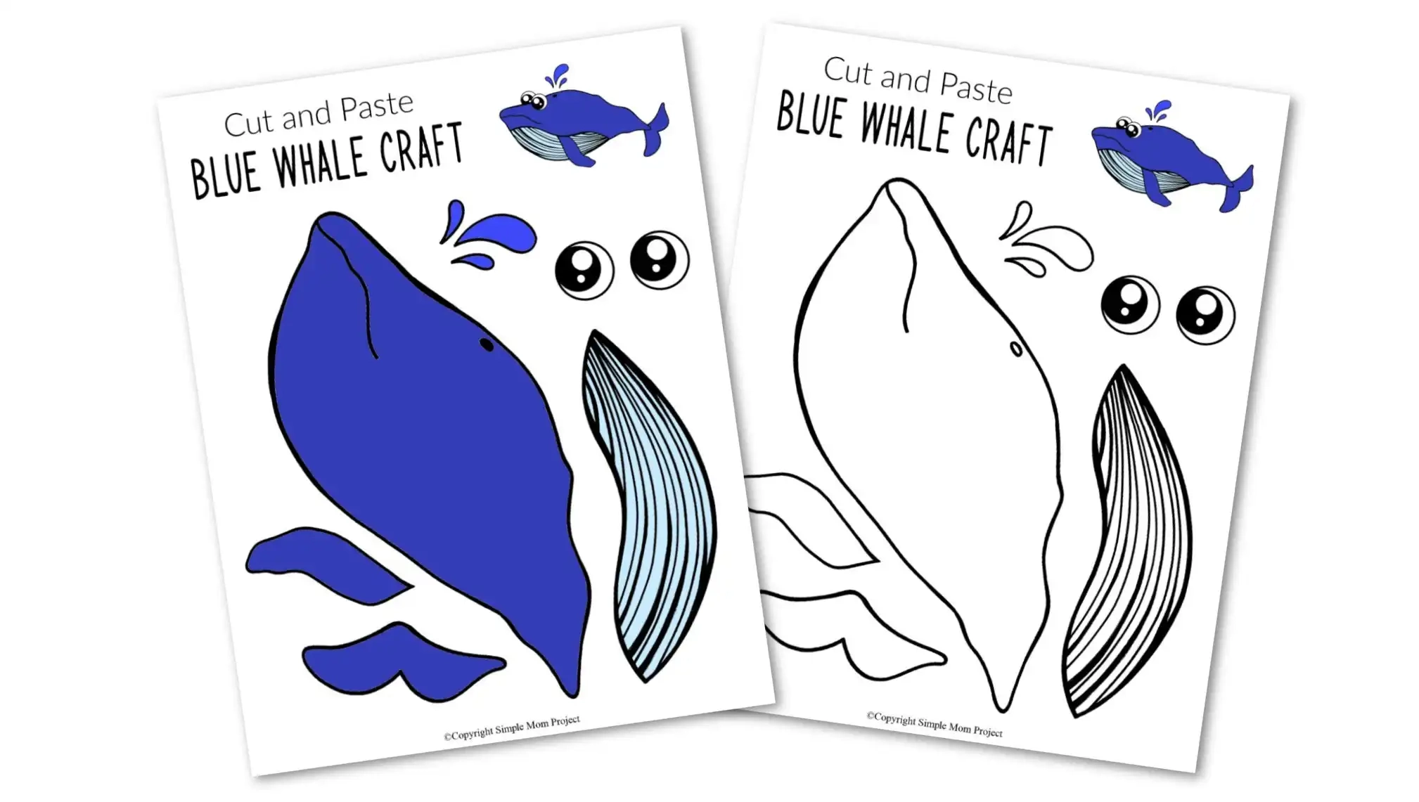 Easy Diy Blue Whale Craft For Kids With Free Whale Template intended for Free Printable Whale Template