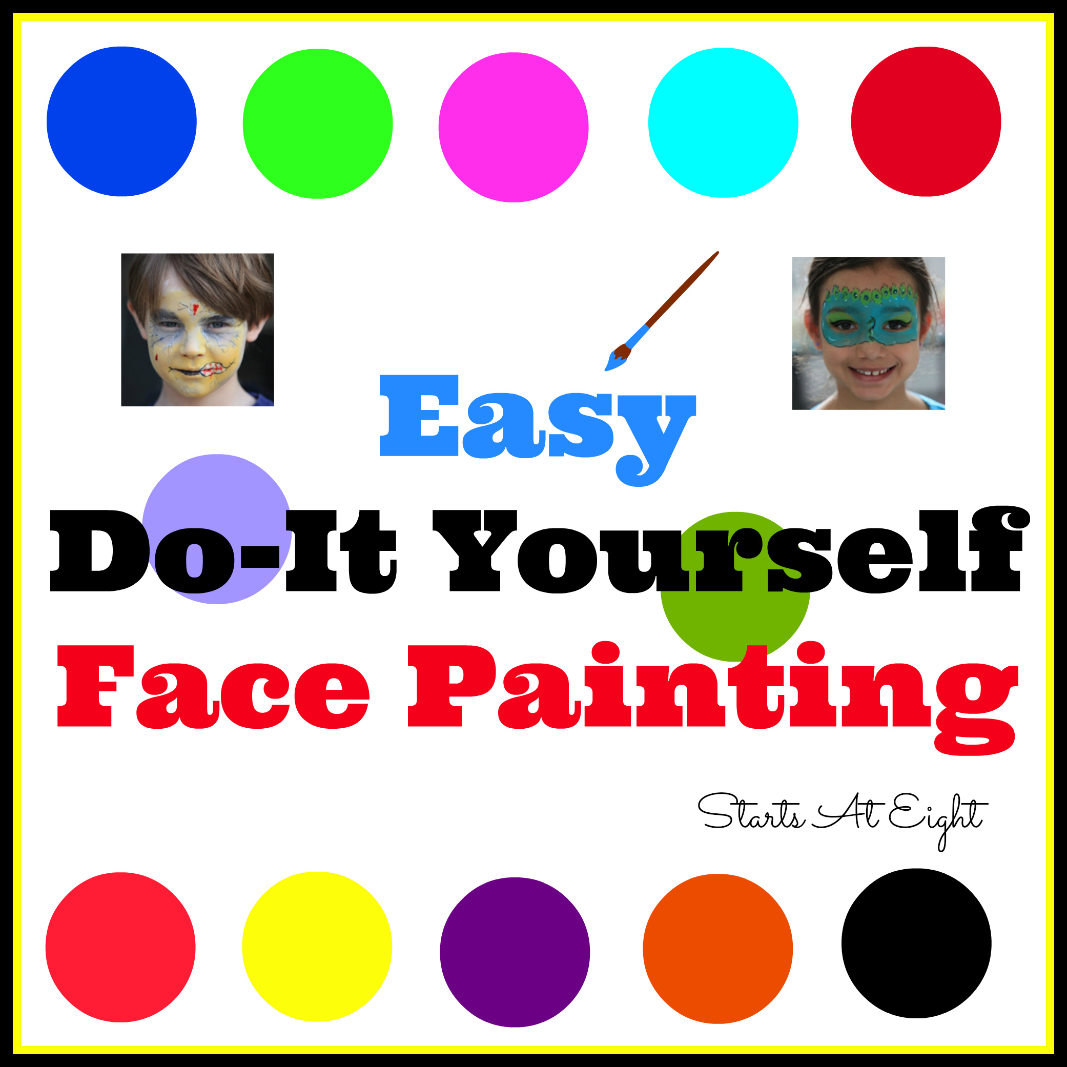 Easy Do-It Yourself Face Painting - Startsateight with regard to Free Printable Stencils For Face Painting