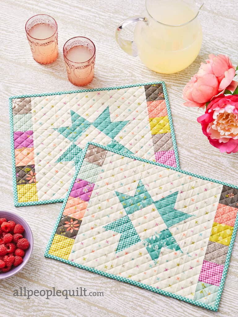 Easy Placemat Patterns + Free Pattern - A Quilting Life regarding Free Printable Placemat Patterns