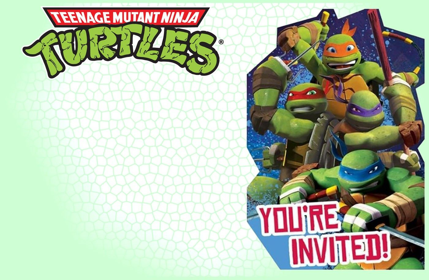 Editable Ninja Turtle Invitation Template | Ninja Turtle pertaining to Free Printable Tmnt Birthday Invitation Template