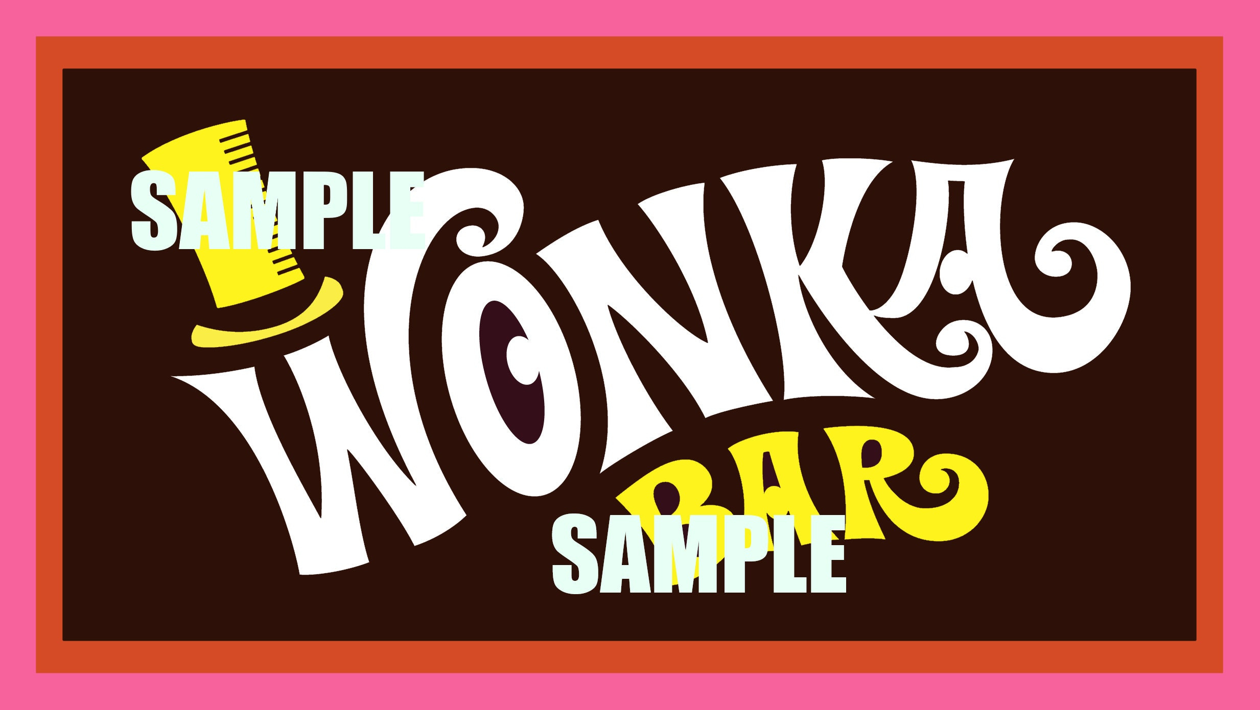 Ein Großer Jumbo Replik Willy Wonka Bar Wrapper Laptop / Box within Wonka Bar Wrapper Printable Free