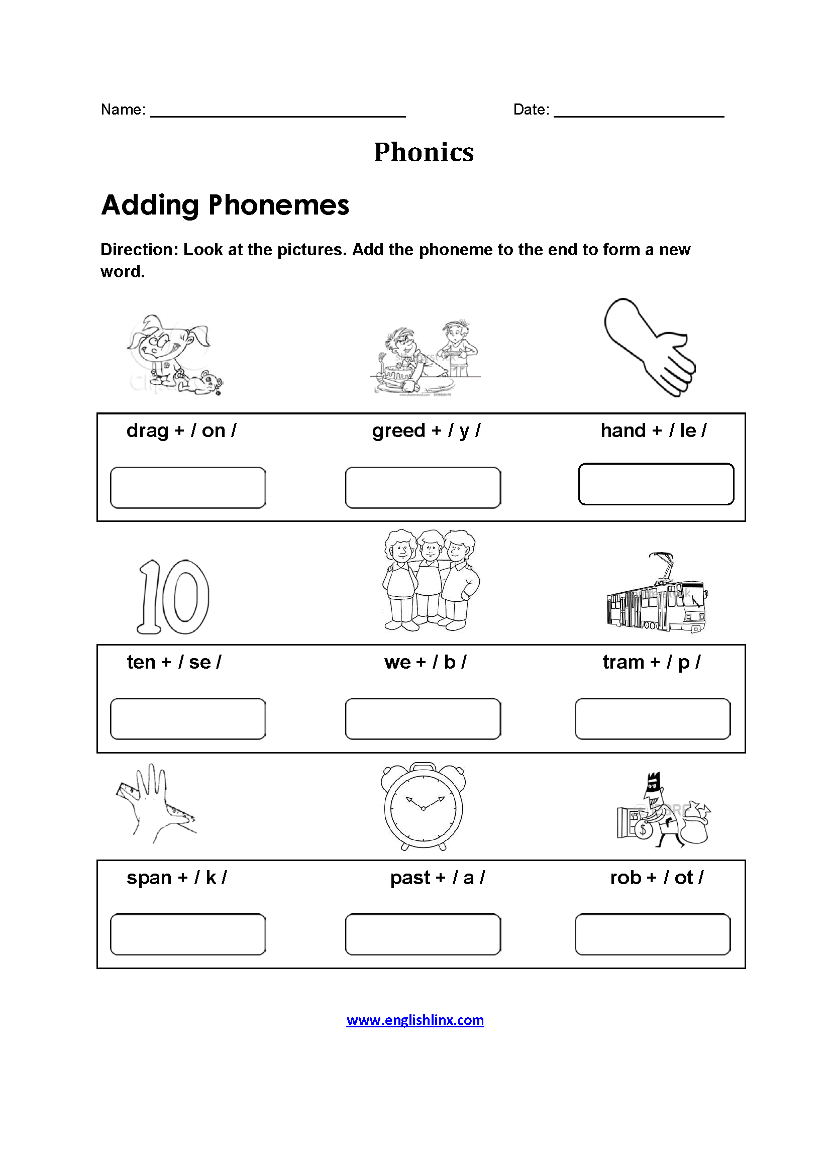 Englishlinx | Phonics Worksheets with Free Printable Phonics Worksheets for 4th Grade