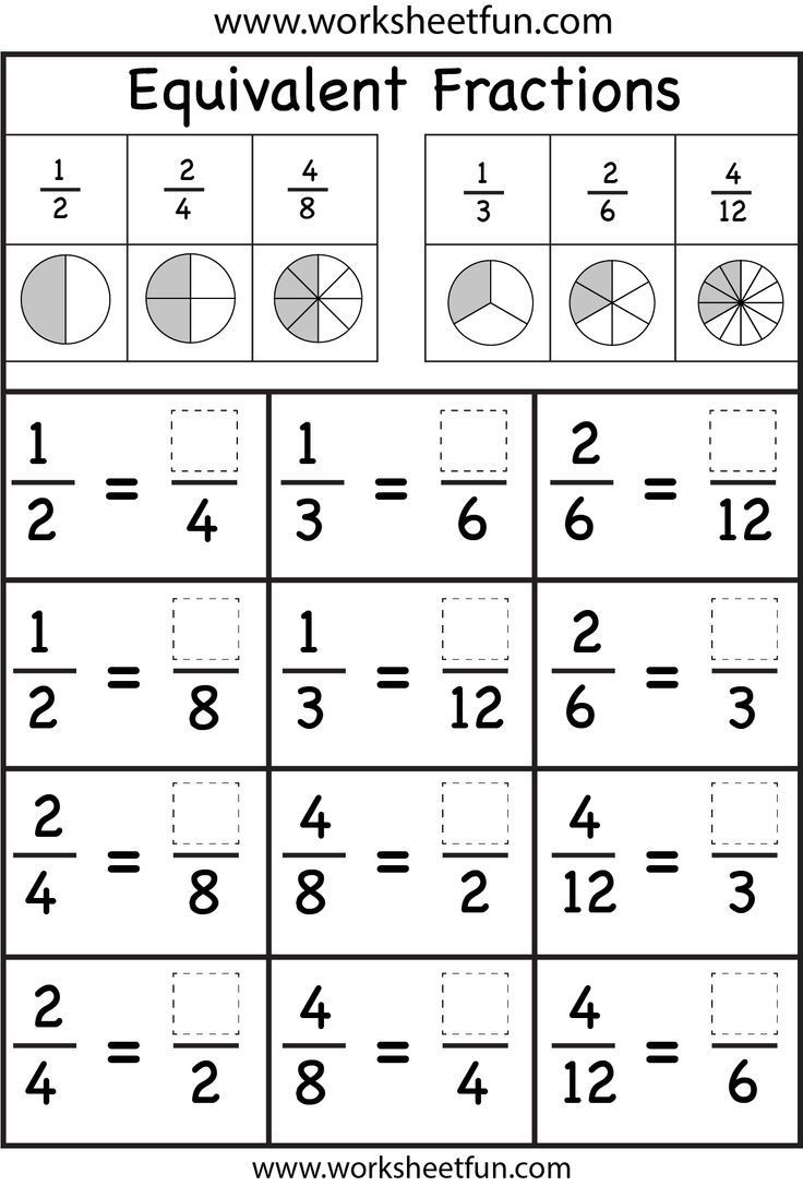 Equivalent Fractions | Math Fractions Worksheets, Math Fractions regarding Free Printable Fraction Worksheets Ks2