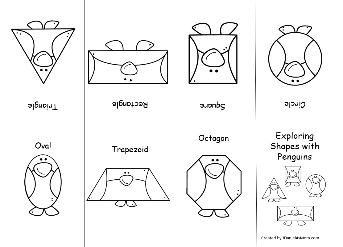 Exploring Colors And Shapes Mini Penguin Books - Jdaniel4S Mom in Free Printable Penguin Books