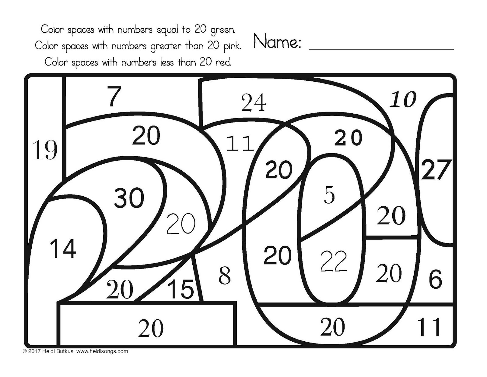 Find The Number! 1-30 Worksheets! within Homeschooling Paradise Free Printable Math Worksheets Third Grade