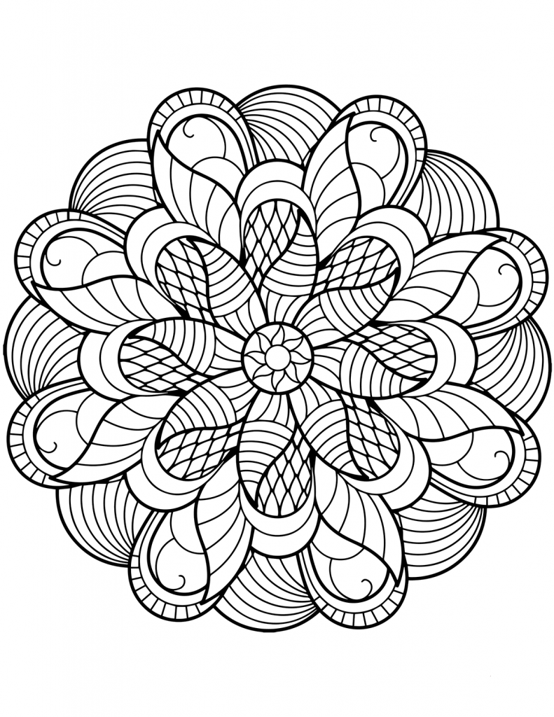 Flower Mandala Coloring Pages - Best Coloring Pages For Kids intended for Free Printable Mandala Coloring Pages For Adults