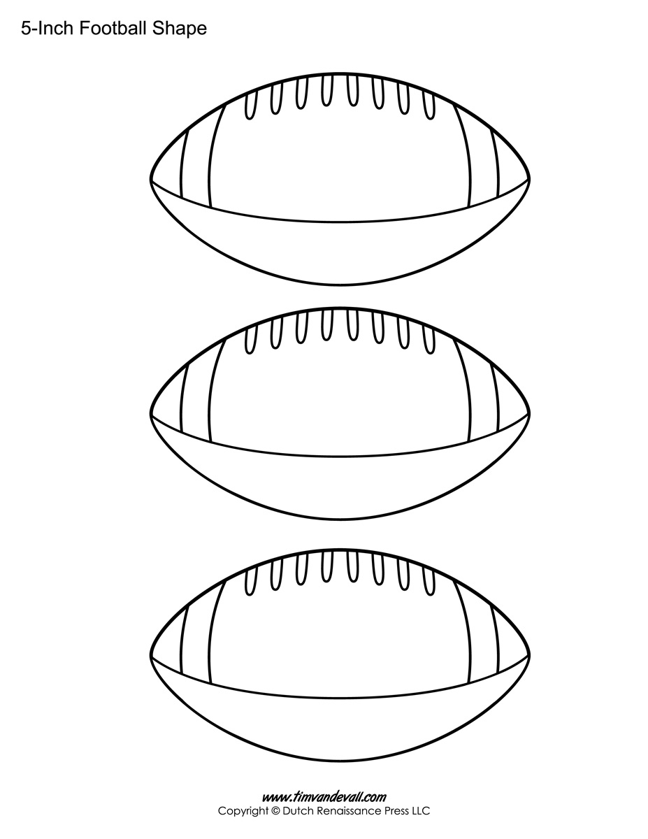 Football Templates / Football Shape Printables – Tim&amp;#039;S Printables pertaining to Free Printable Football Templates