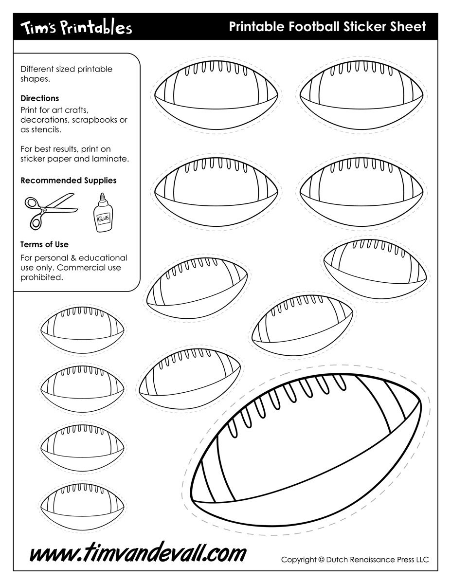 Football Templates – Tim&amp;#039;S Printables | Football Template inside Free Printable Football Templates