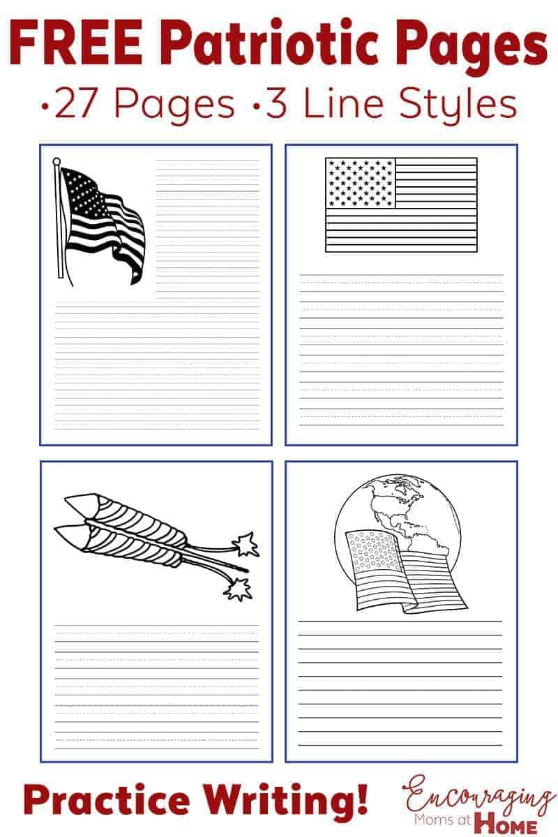 Fourth Of July Ideas: Free Printables - Writing Paper And More! in Free Printable Patriotic Writing Paper