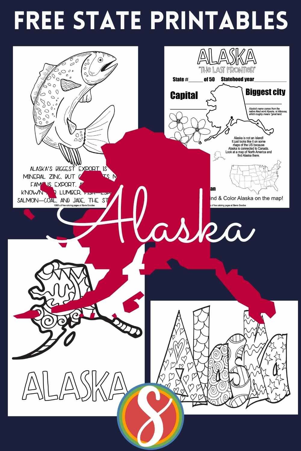 Free Alaska Coloring Pages — Stevie Doodles throughout Free Printable Pictures of Alaska