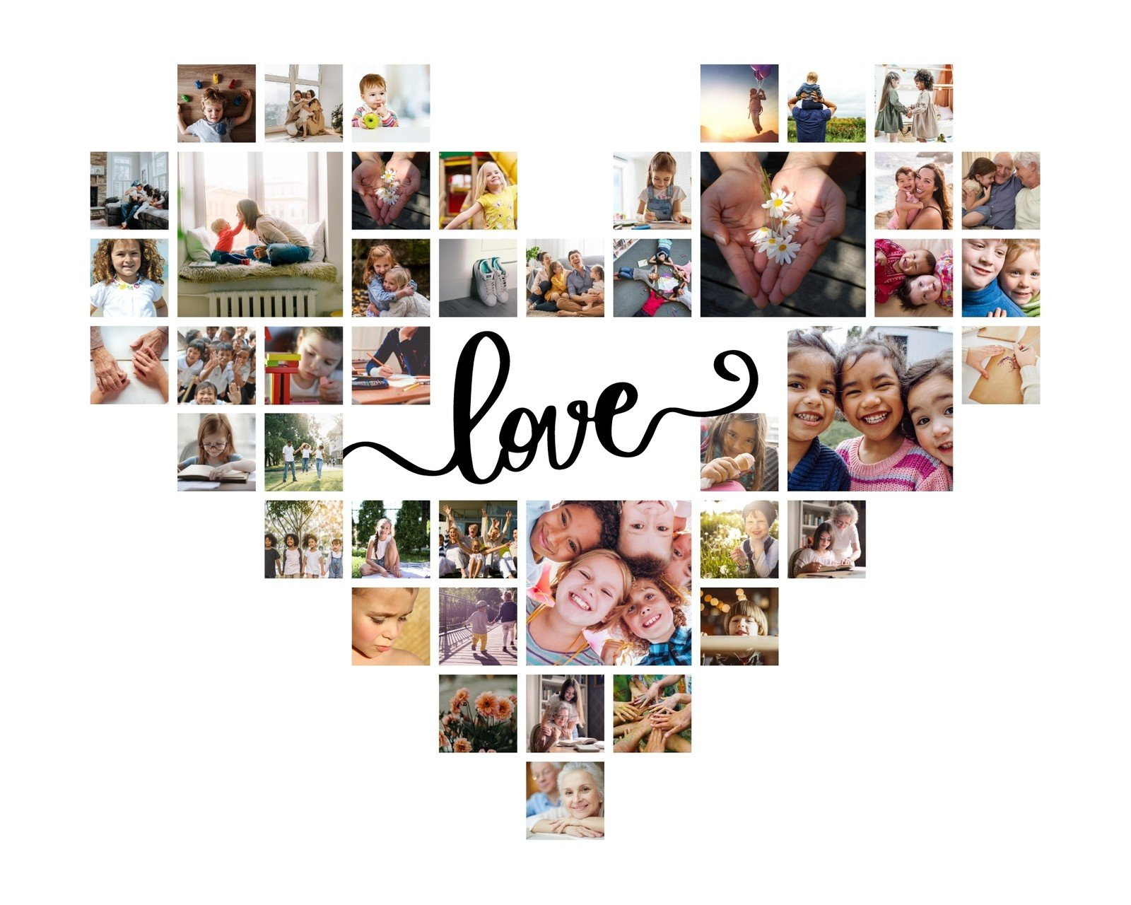 Free And Customizable Love Photo Collage Templates | Canva with Free Printable Photo Collage Template