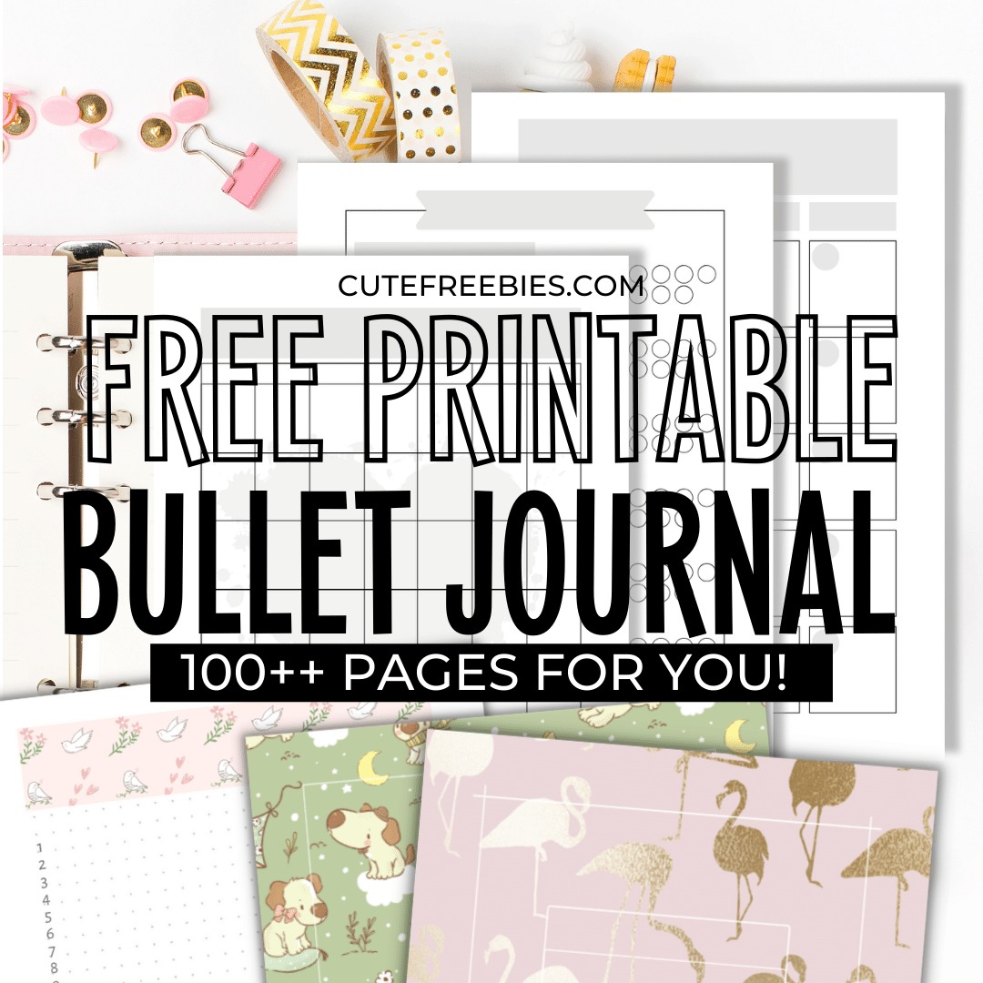 Free Bullet Journal Printable Templates - Cute Freebies For You throughout Journal Printables Free