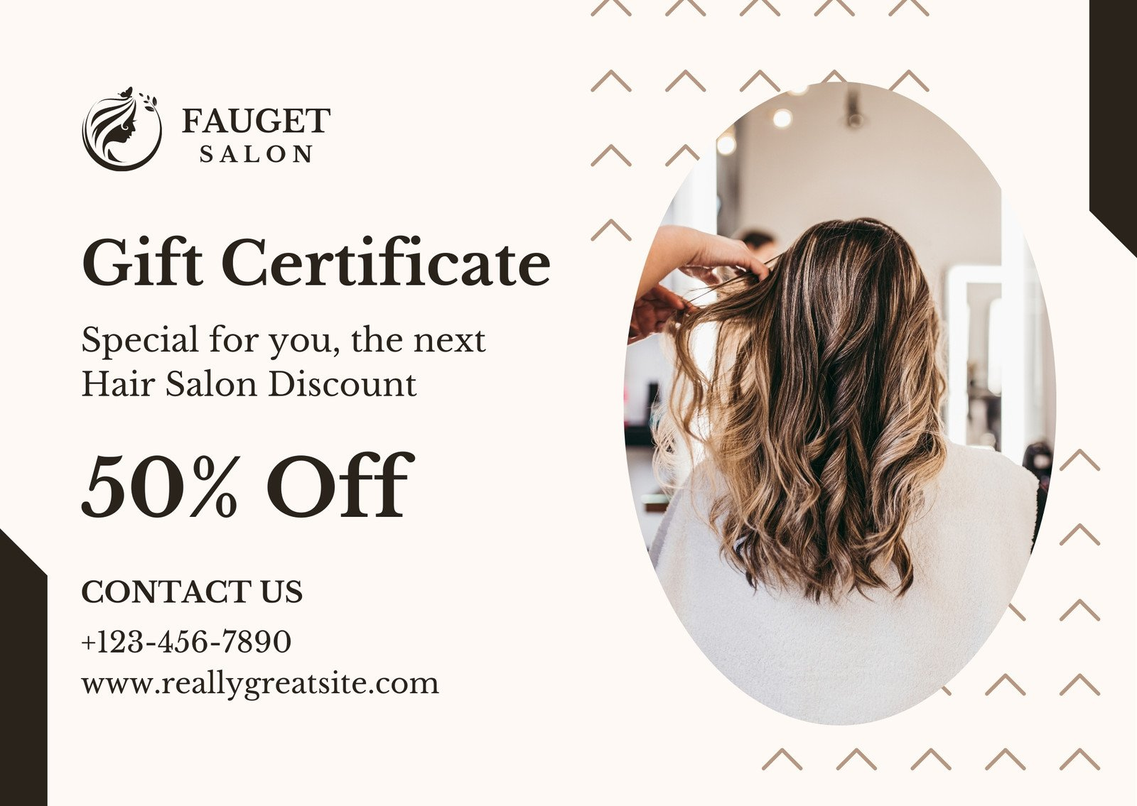 Free, Custom Printable Hair Salon Gift Certificate Templates | Canva with regard to Great Clips Free Coupons Printable