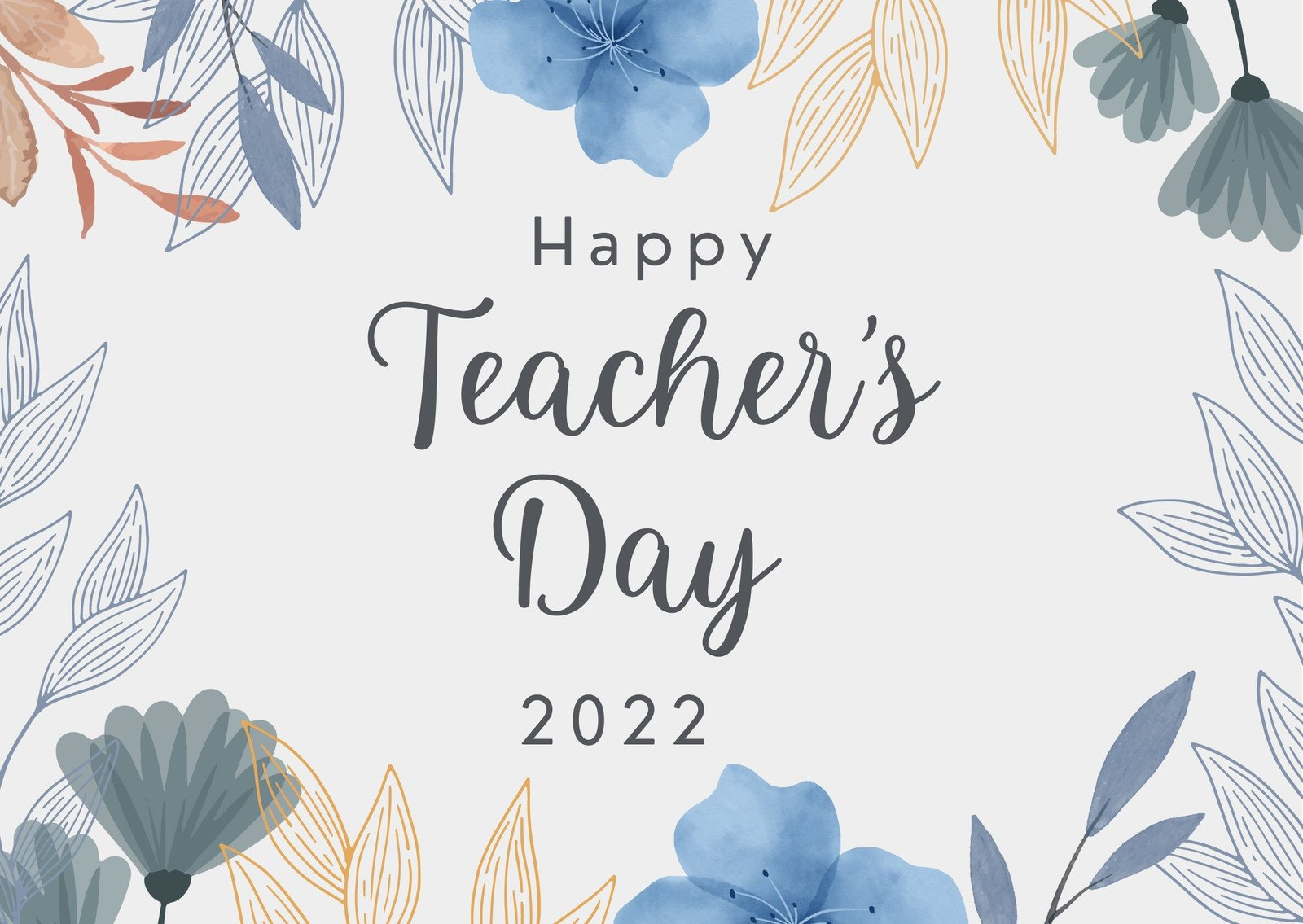 Free Custom Printable Teacher&amp;#039;S Day Card Templates | Canva with regard to Free Printable Teacher&amp;amp;#039;s Day Greeting Cards