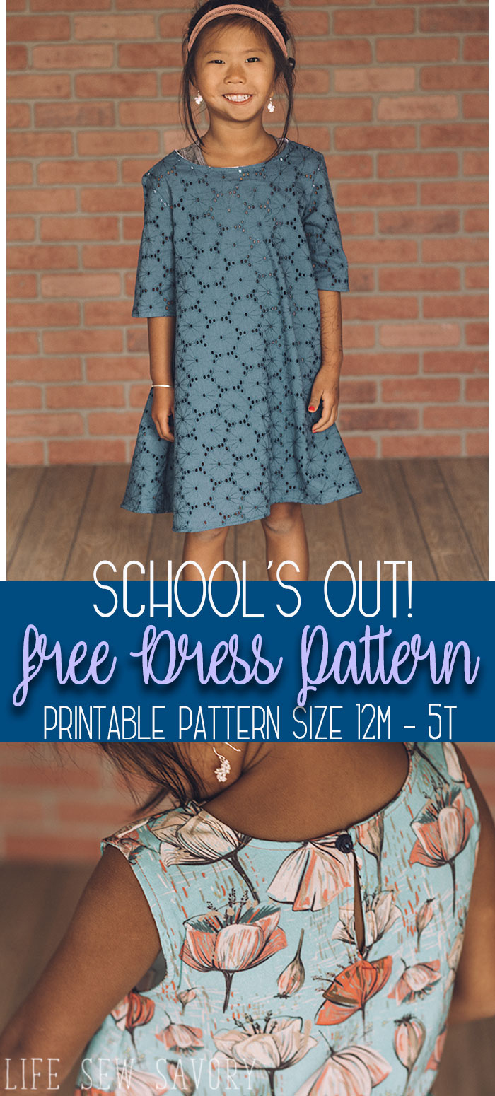 Free Dress Sewing Pattern For Girls - Life Sew Savory throughout Free Printable Toddler Dress Patterns