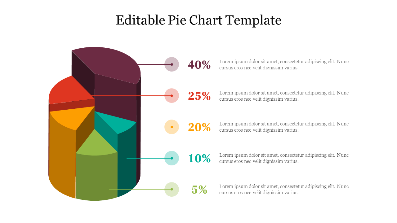 Free Editable Pie Chart Template Ppt And Google Slides throughout Free Printable Pie Chart