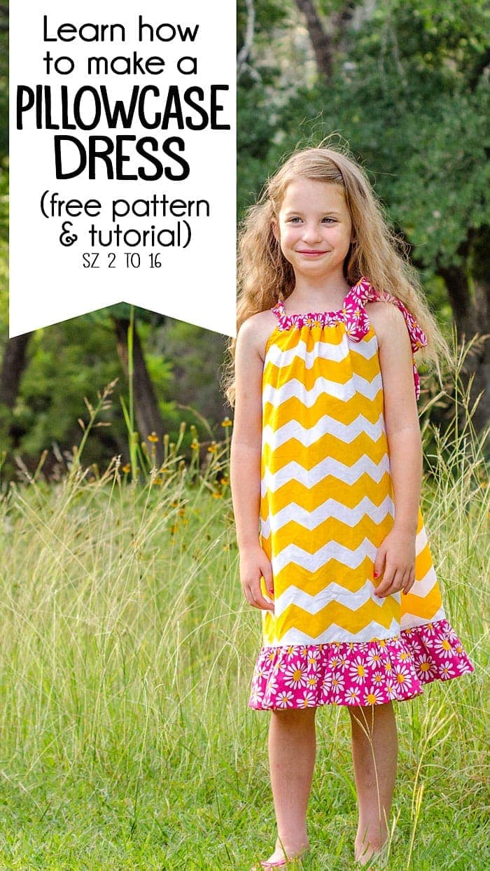 Free Girl&amp;#039;S Pillowcase Dress Pattern (Printable Pdf, Sz 2 To 16) in Free Printable Pillowcase Dress Pattern