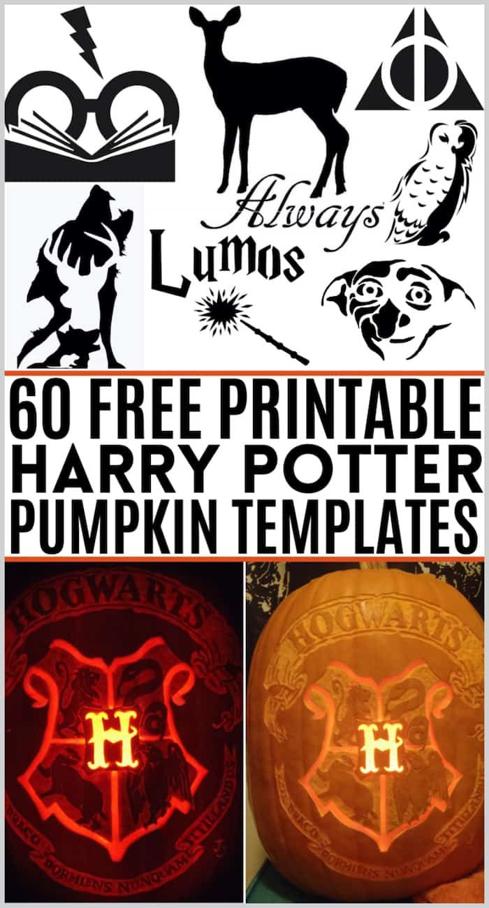 Free Harry Potter Pumpkin Templates! Download 60 Printable Harry for Free Printable Harry Potter Pumpkin Carving Patterns