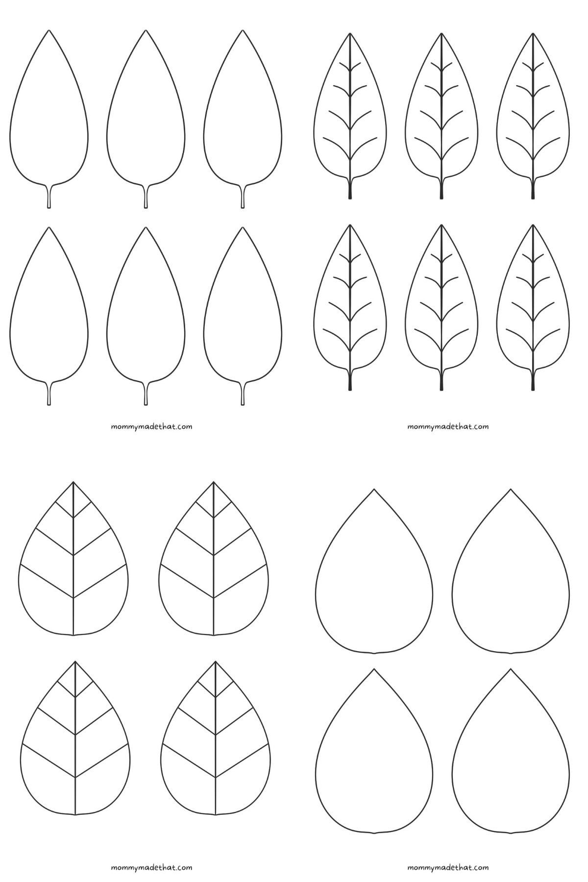 Free Leaf Templates &amp;amp; Outlines: Tons Of Printables!! | Leaf regarding Free Printable Leaves