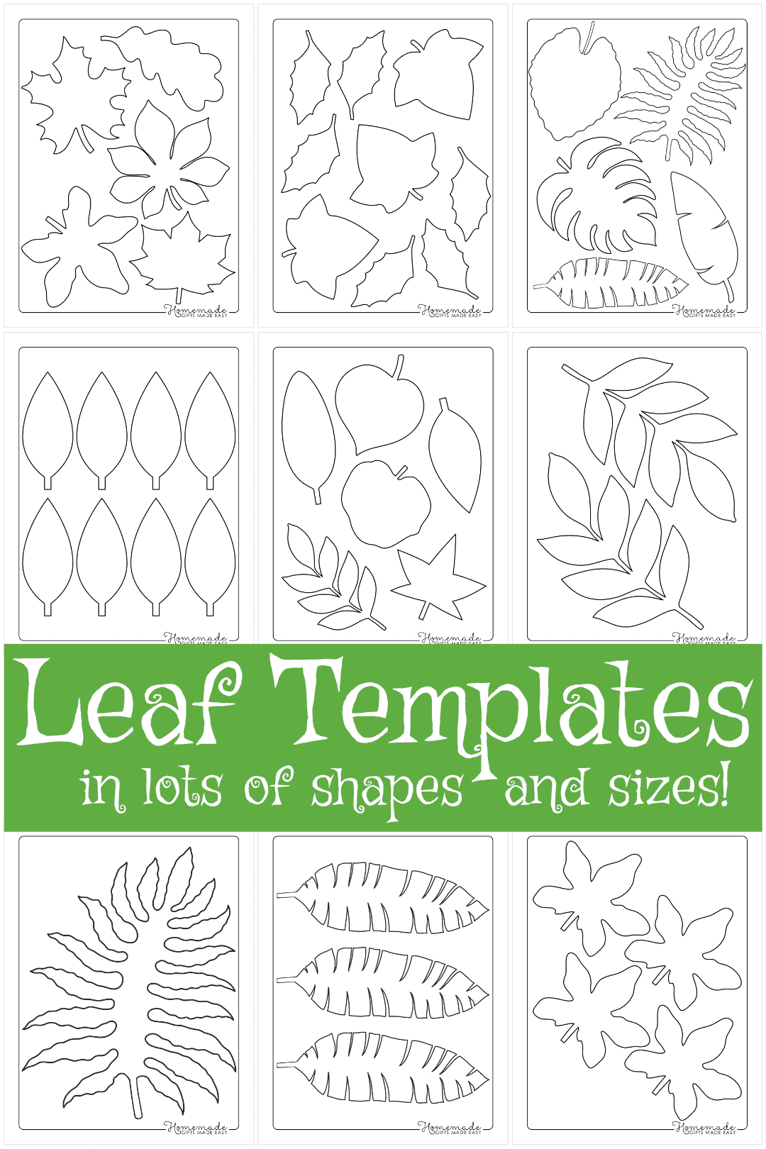 Free Leaf Templates - Printable Leaf Outlines For Kids Crafts within Free Printable Oak Leaf Patterns