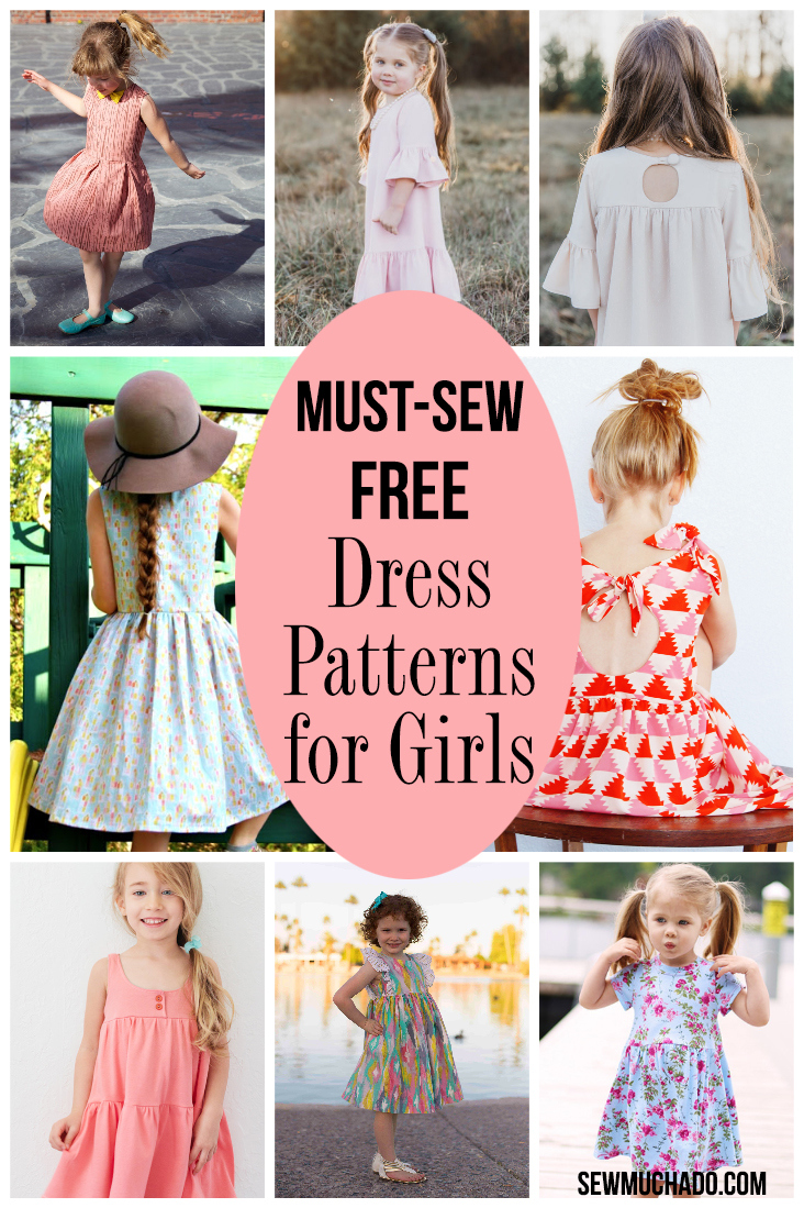 Free Must-Sew Dress Patterns For Girls - Sew Much Ado in Free Printable Toddler Dress Patterns