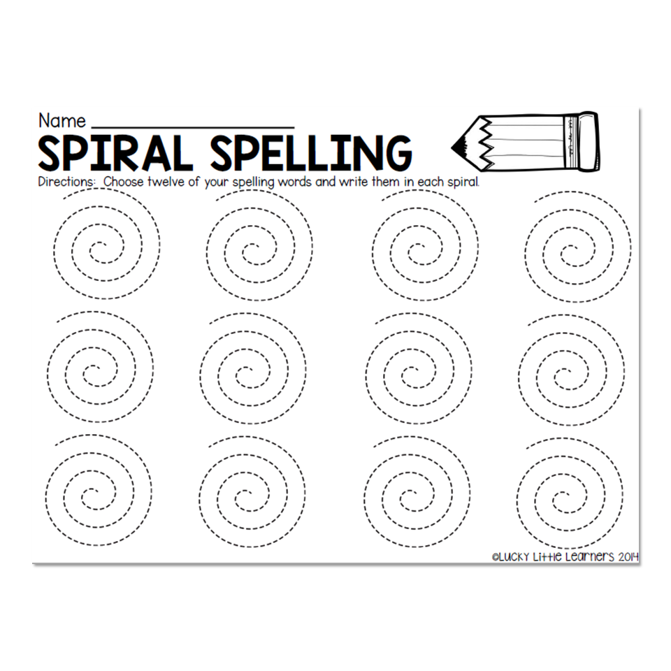 Free No Prep Spelling Worksheets - Lucky Little Learners inside Free Printable Spelling Practice Worksheets